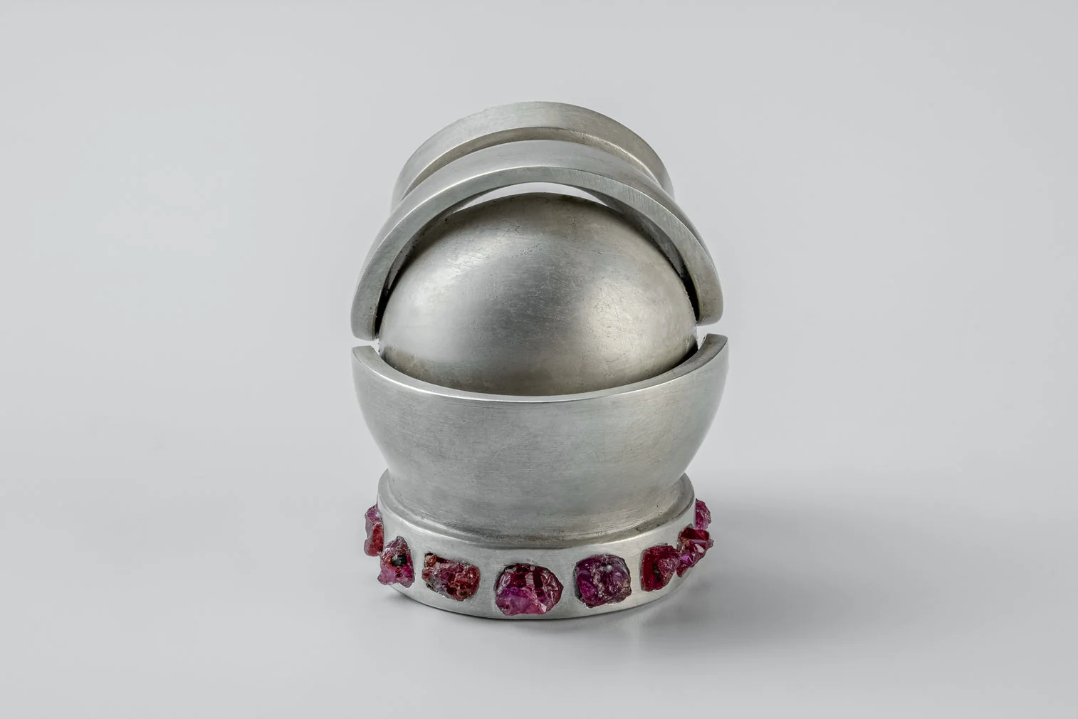 Parts of Four × Fangophilia - Joint Ring Bands (Ruby 7mm, Chunky, DA+DRUS) - Image 3