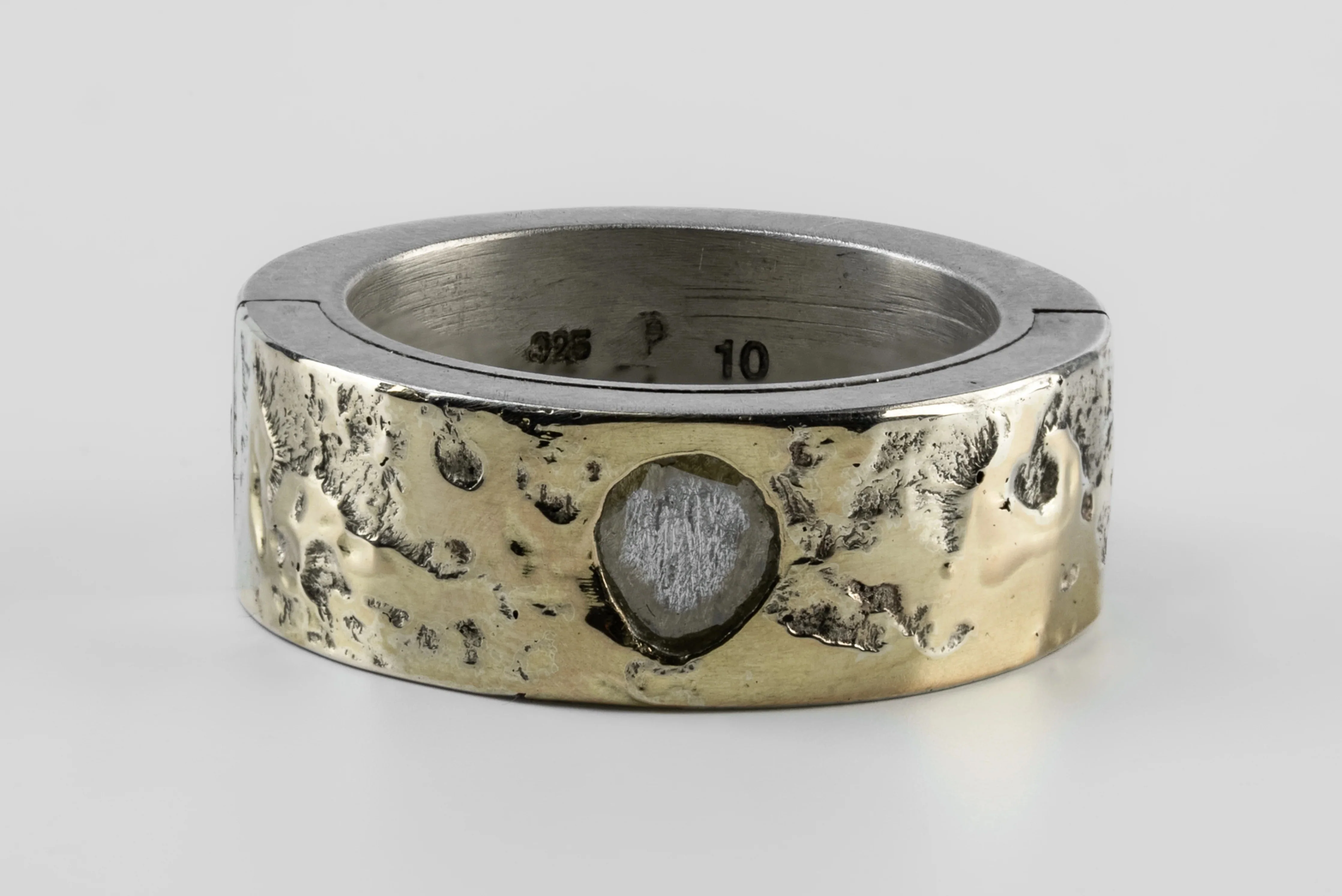 Sistema Ring (Fuse, 0.2 CT, Yellow Diamond Slab, 9mm, DA18K+YDIA) - Image 2