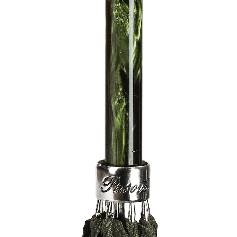 GREEN UMBRELLA, SILVER LION HANDLE - Image 4