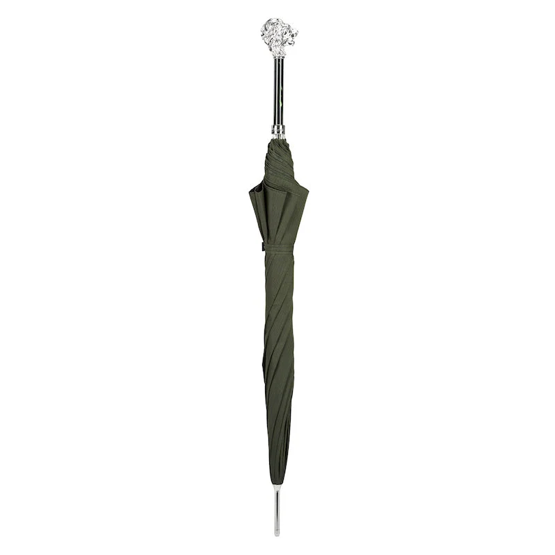 GREEN UMBRELLA, SILVER LION HANDLE - Image 6
