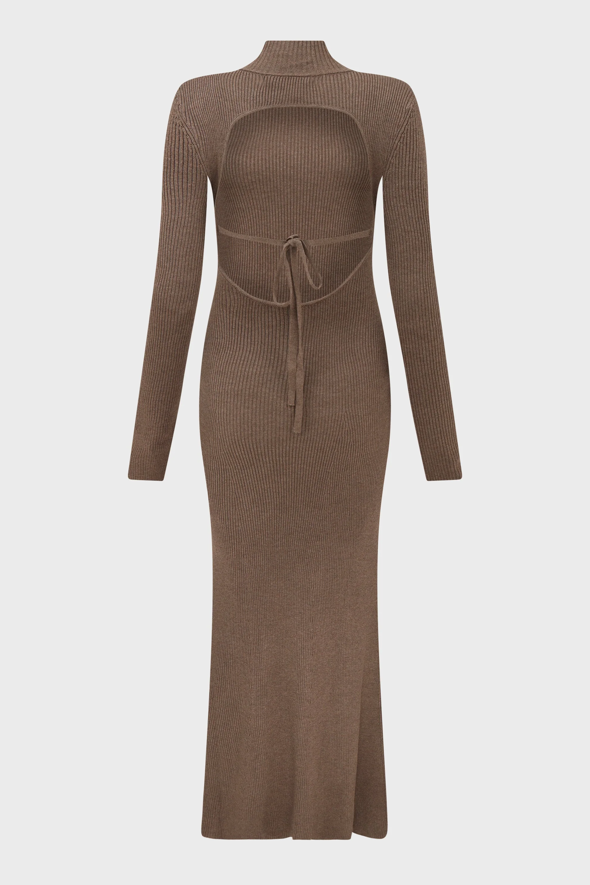 BACK CUT OUT KNIT DRESS - Image 2
