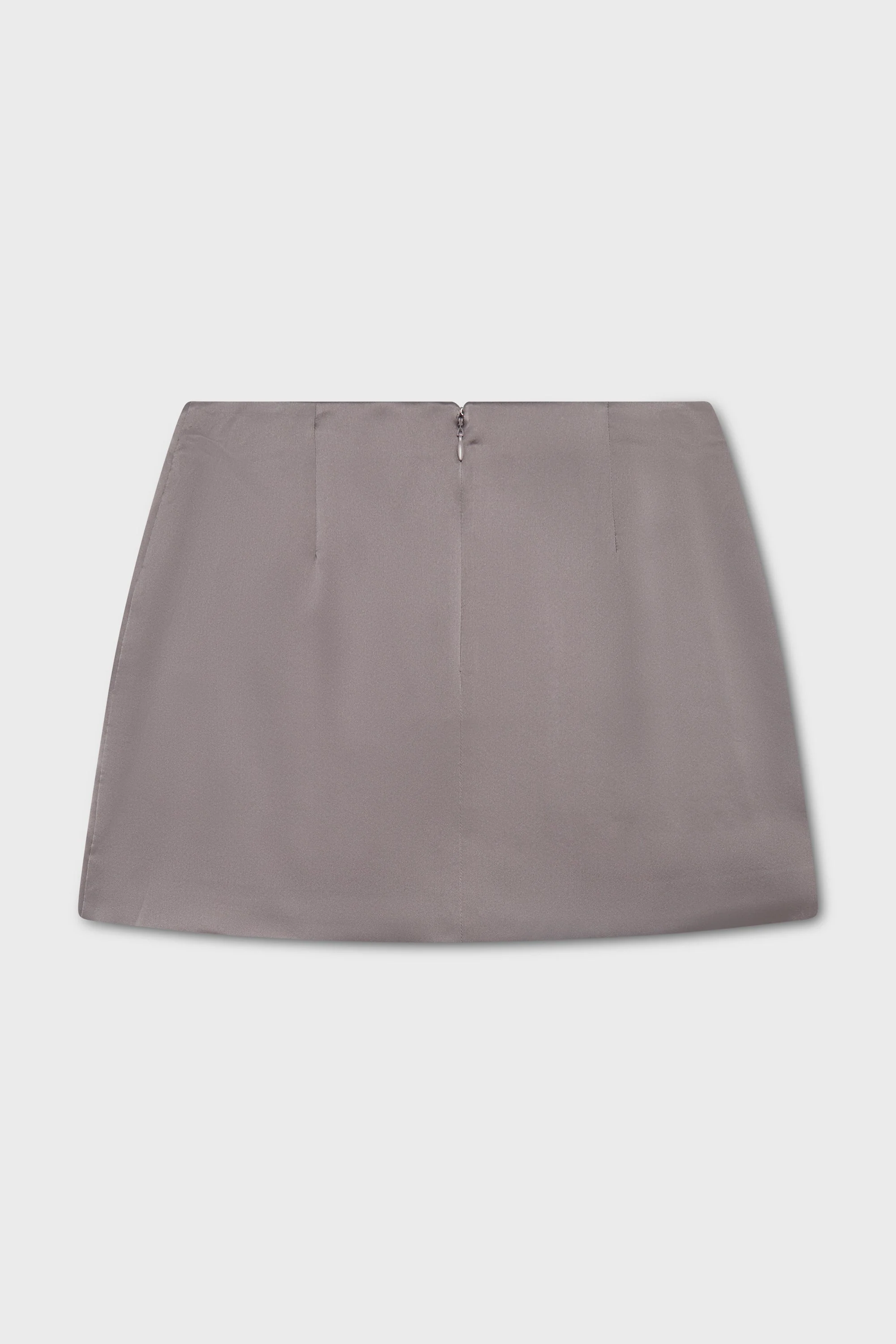CHARMEUSE MINI SKIRT ASH GREY - Image 2