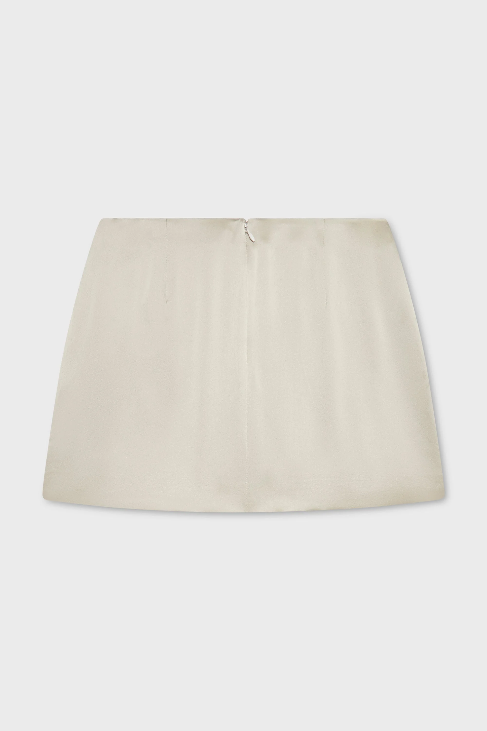 CHARMEUSE MINI SKIRT WARM SILVER - Image 2