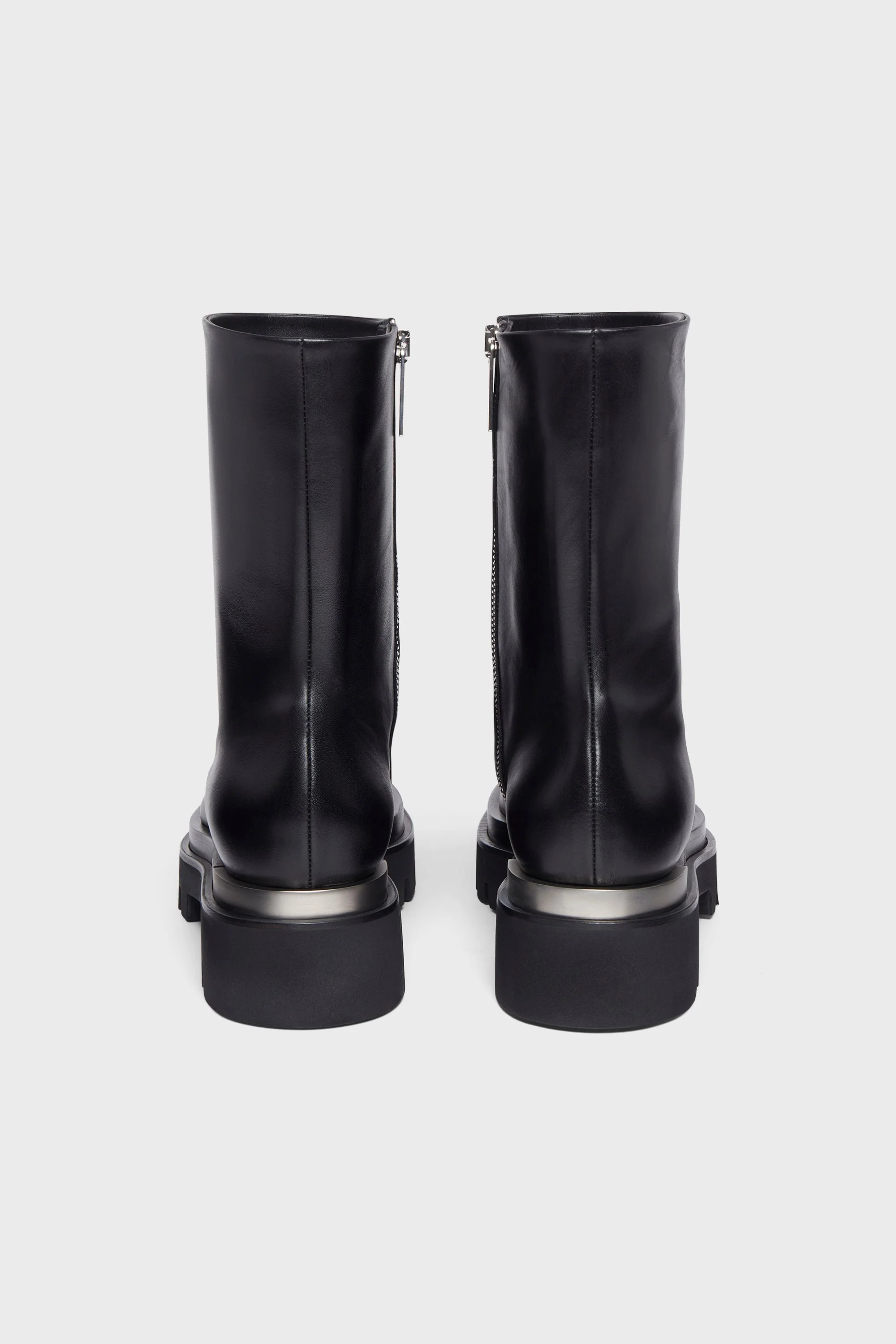 COMBAT BOOT WITH SILVER METAL TIP - Image 4