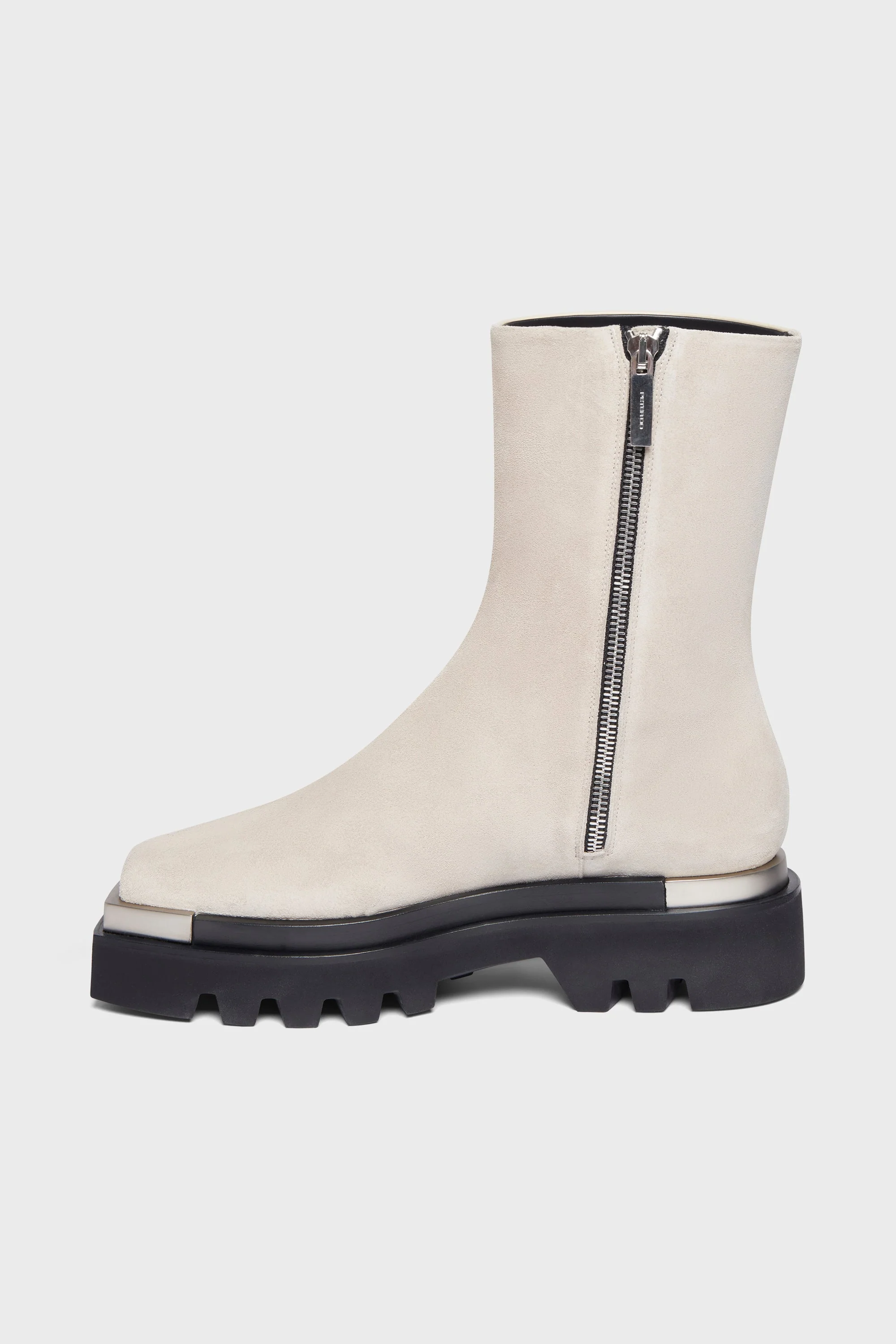 COMBO COMBAT BOOT WITH METAL TIPS (SUEDE/NAPPA) - Image 2