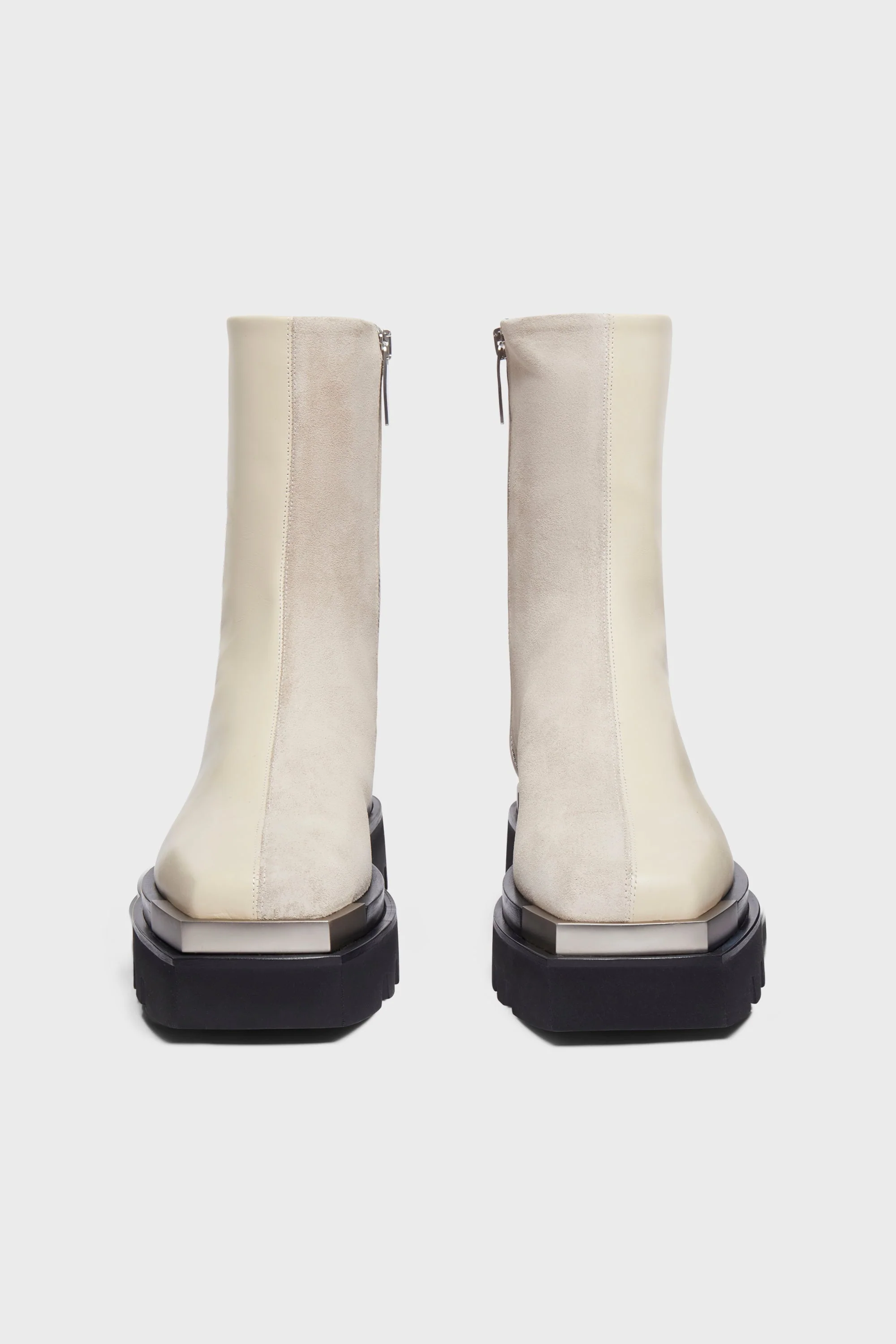 COMBO COMBAT BOOT WITH METAL TIPS (SUEDE/NAPPA) - Image 3