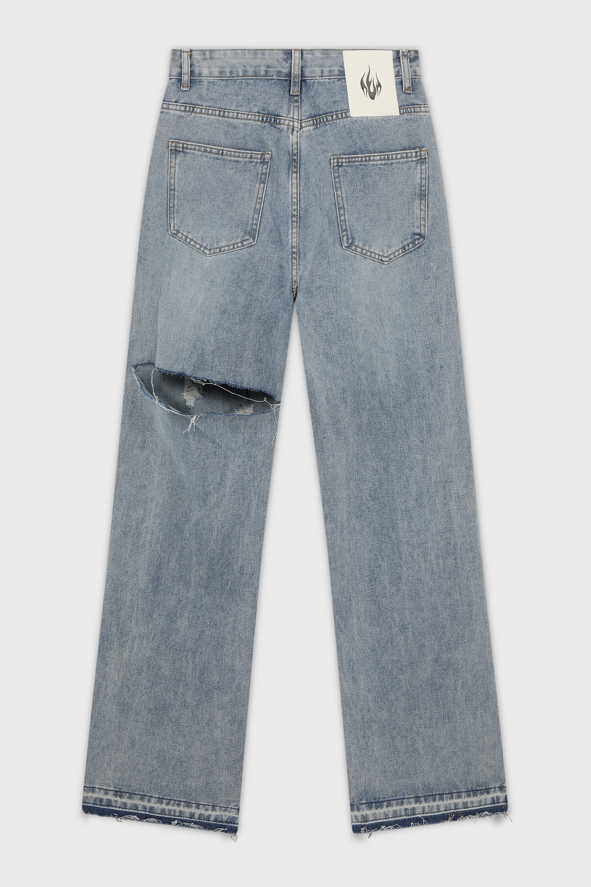DESTROYED STRAIGHT JEANS - Image 2