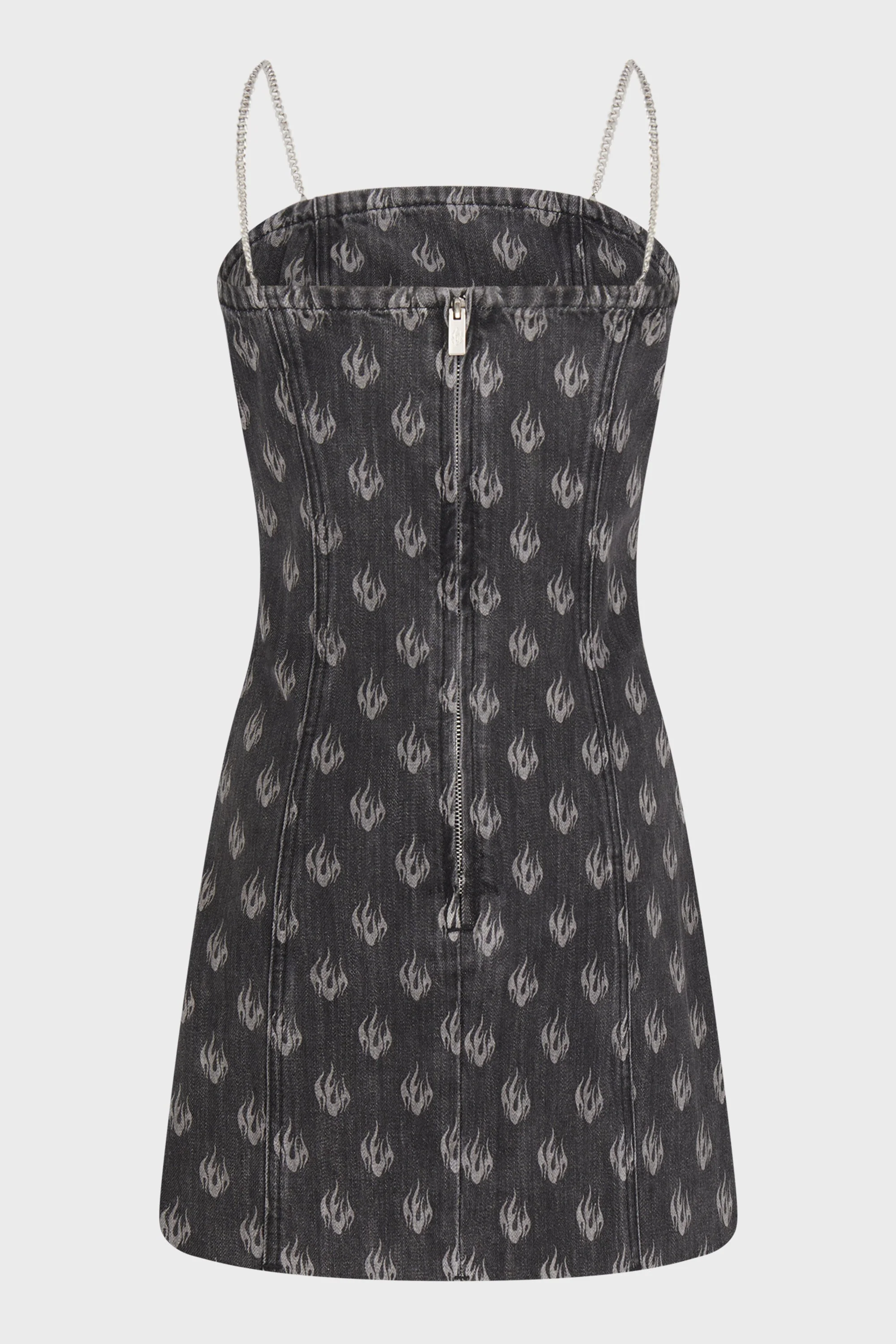 METAL SLING BANDEAU LOGO DRESS - Image 2