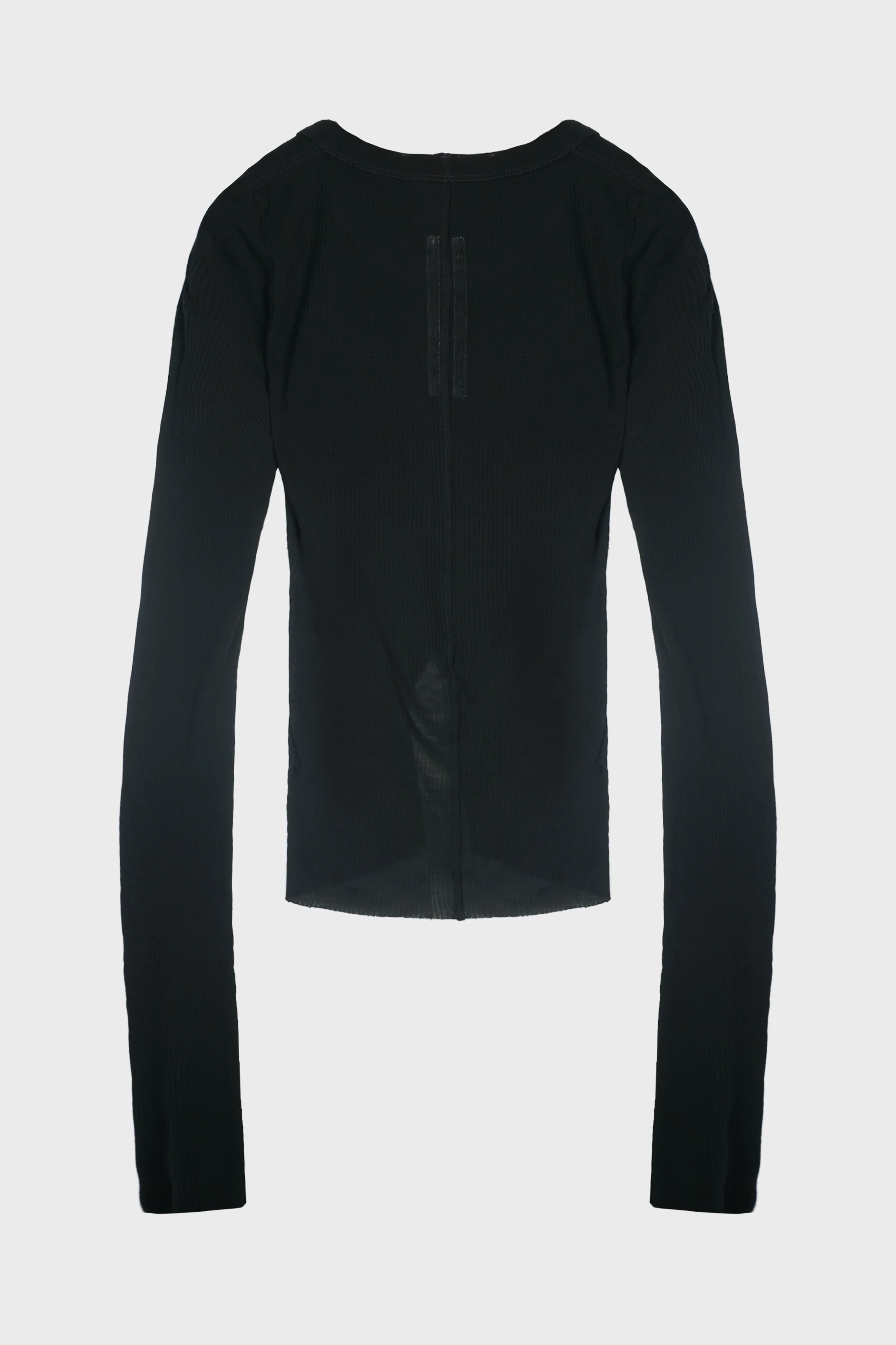 CROPPED RIB LS T BLACK - Image 3