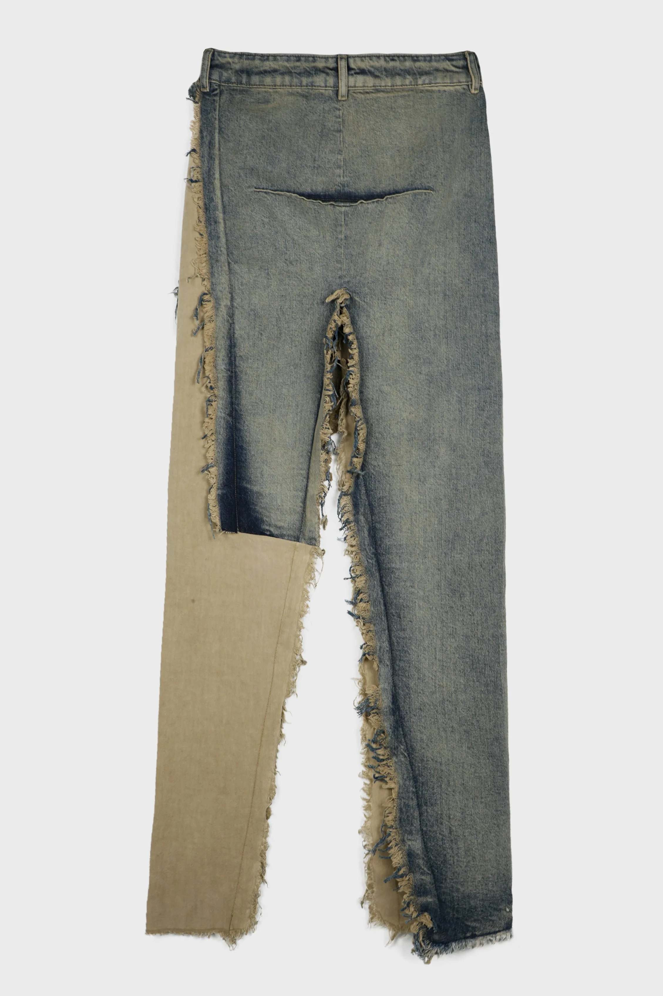 DENIM SLICED SKIRT DIRTY HUSTLER/NATURAL - Image 3