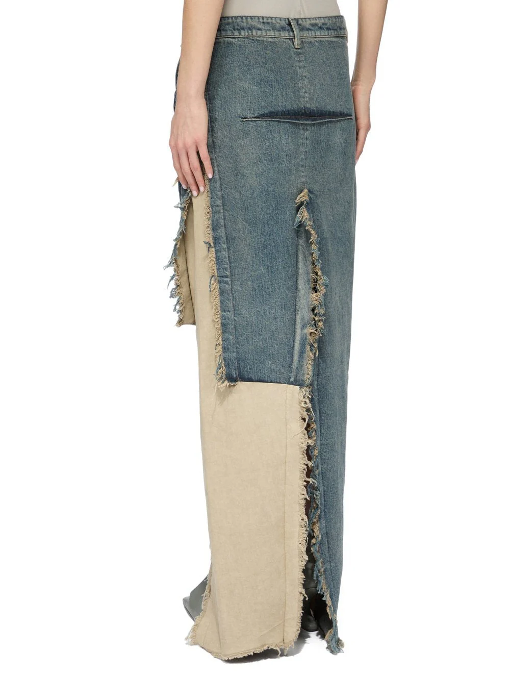 DENIM SLICED SKIRT DIRTY HUSTLER/NATURAL - Image 5