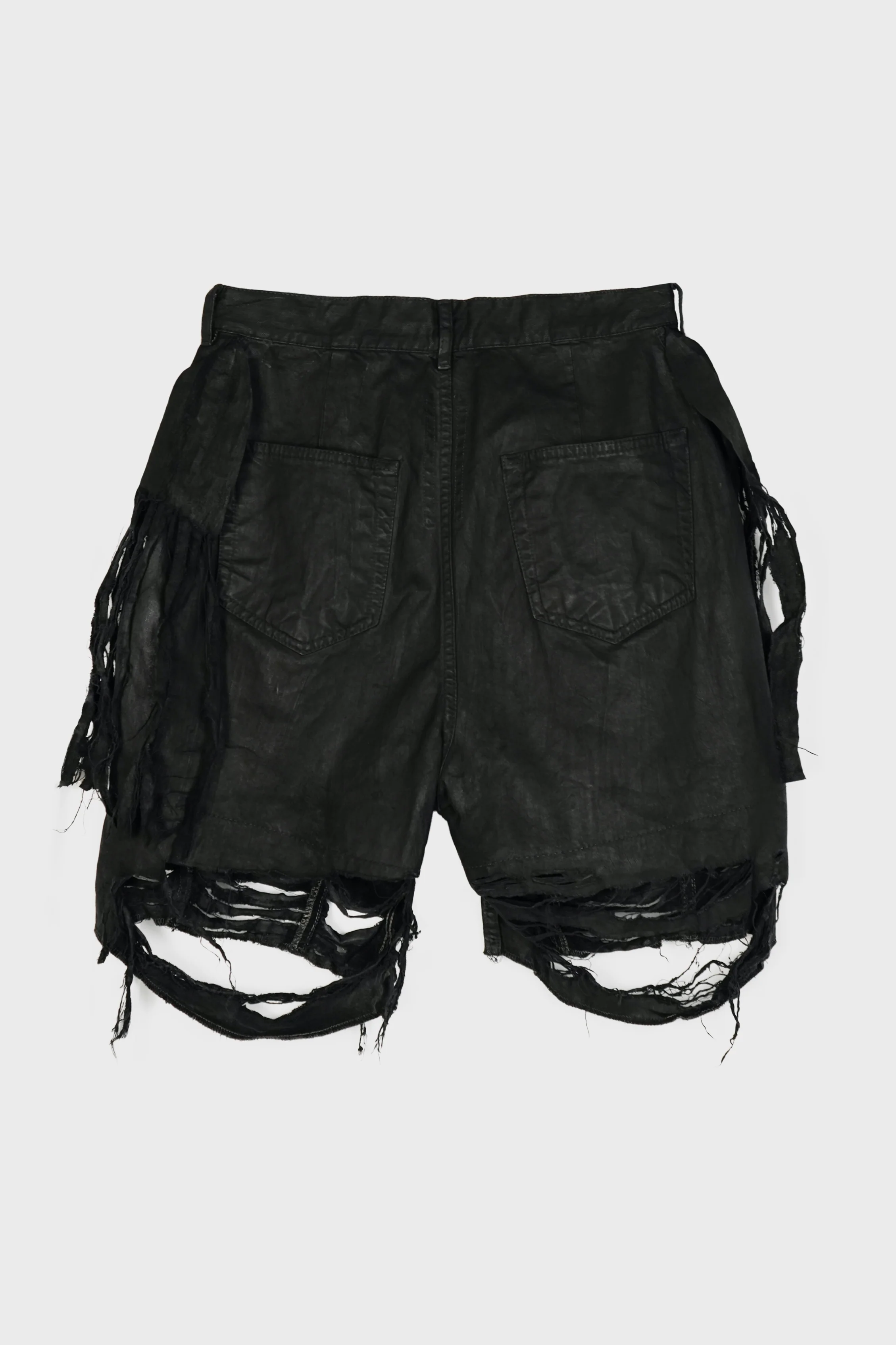 SLIVERED TIGHT CUT OFFS BLACK - Image 2