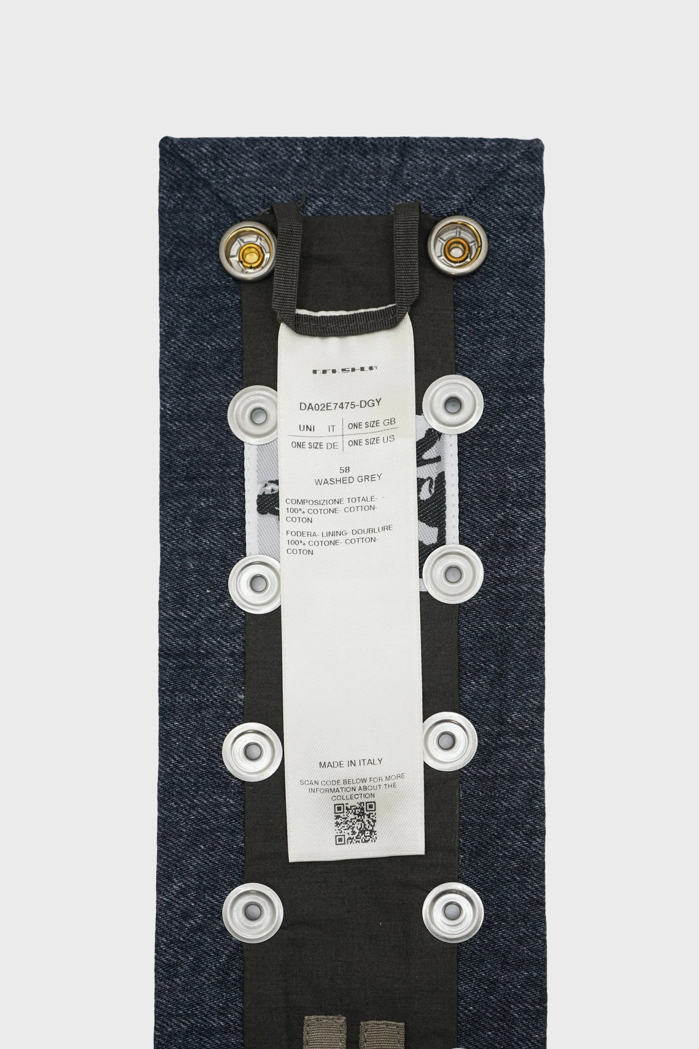 STROBE NECK BAND WASHED GREY - Image 3