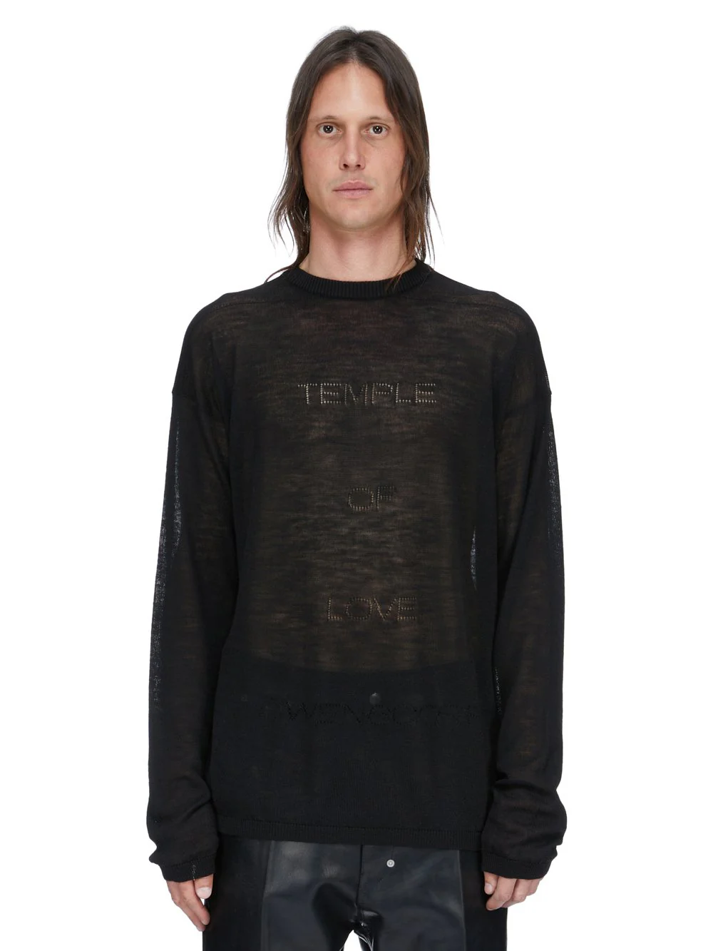 TEMPLE SHEER PULLOVER BLACK - Image 2
