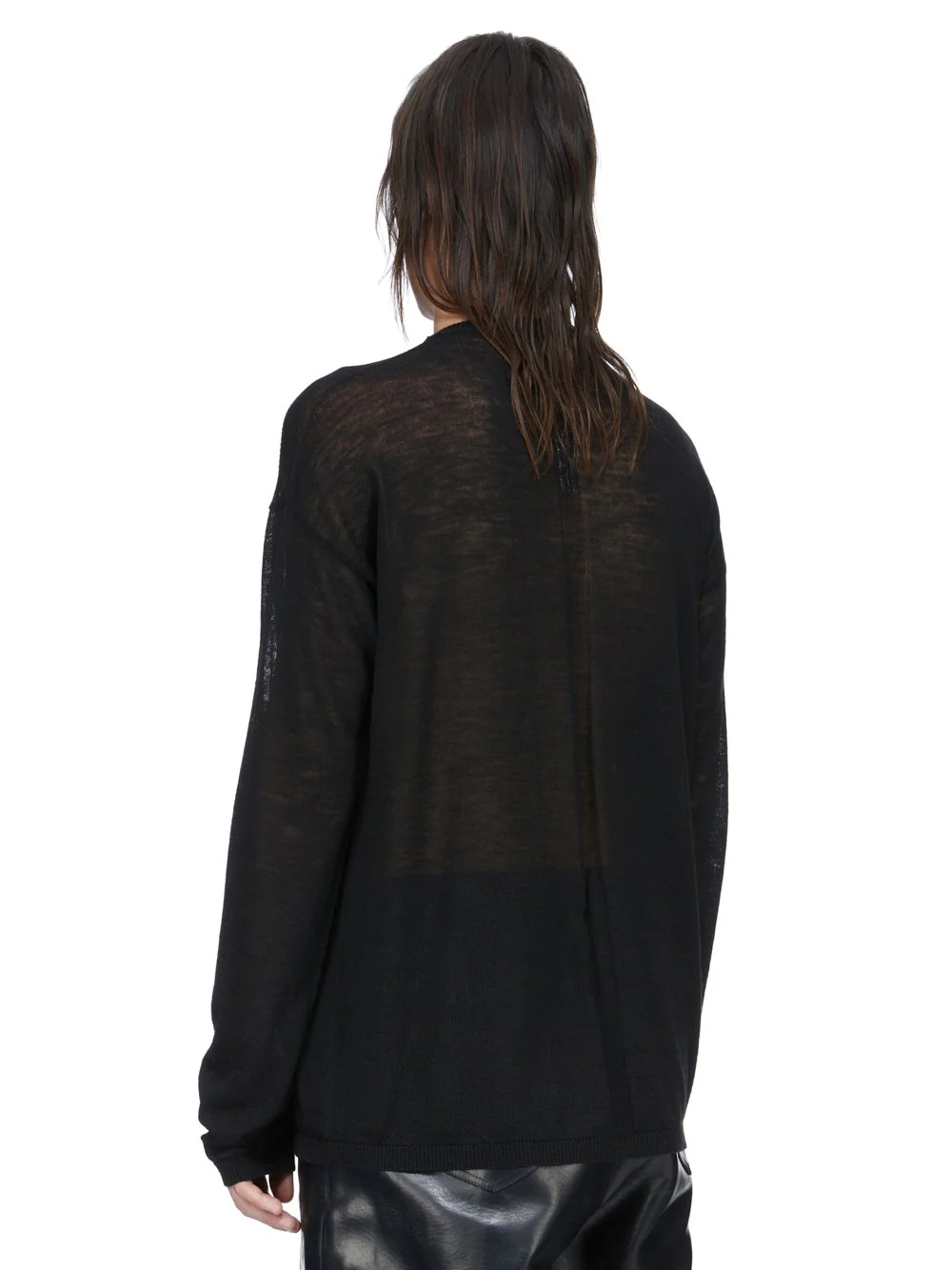TEMPLE SHEER PULLOVER BLACK - Image 5