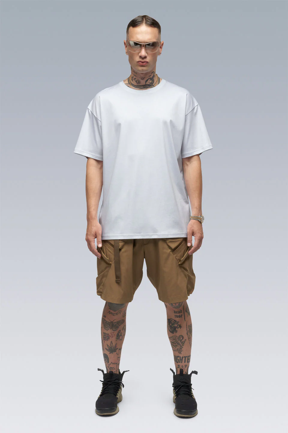S24-PR-A 100% Cotton Mercerized Short Sleeve T-shirt - White - Image 2