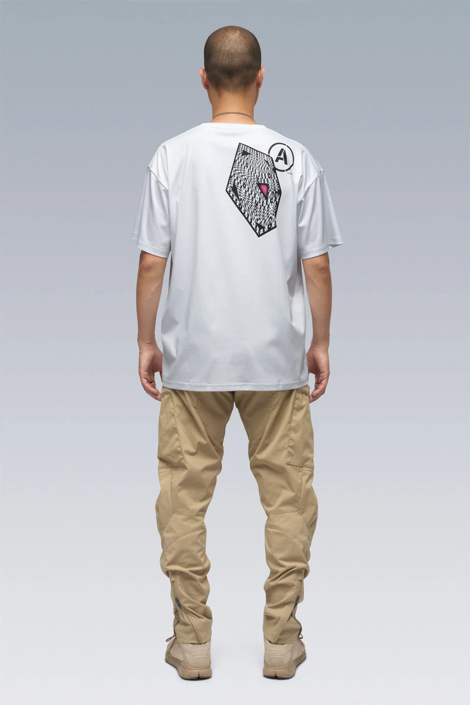 S24-PR-B 100% Cotton Mercerized Short Sleeve T-shirt - White - Image 4
