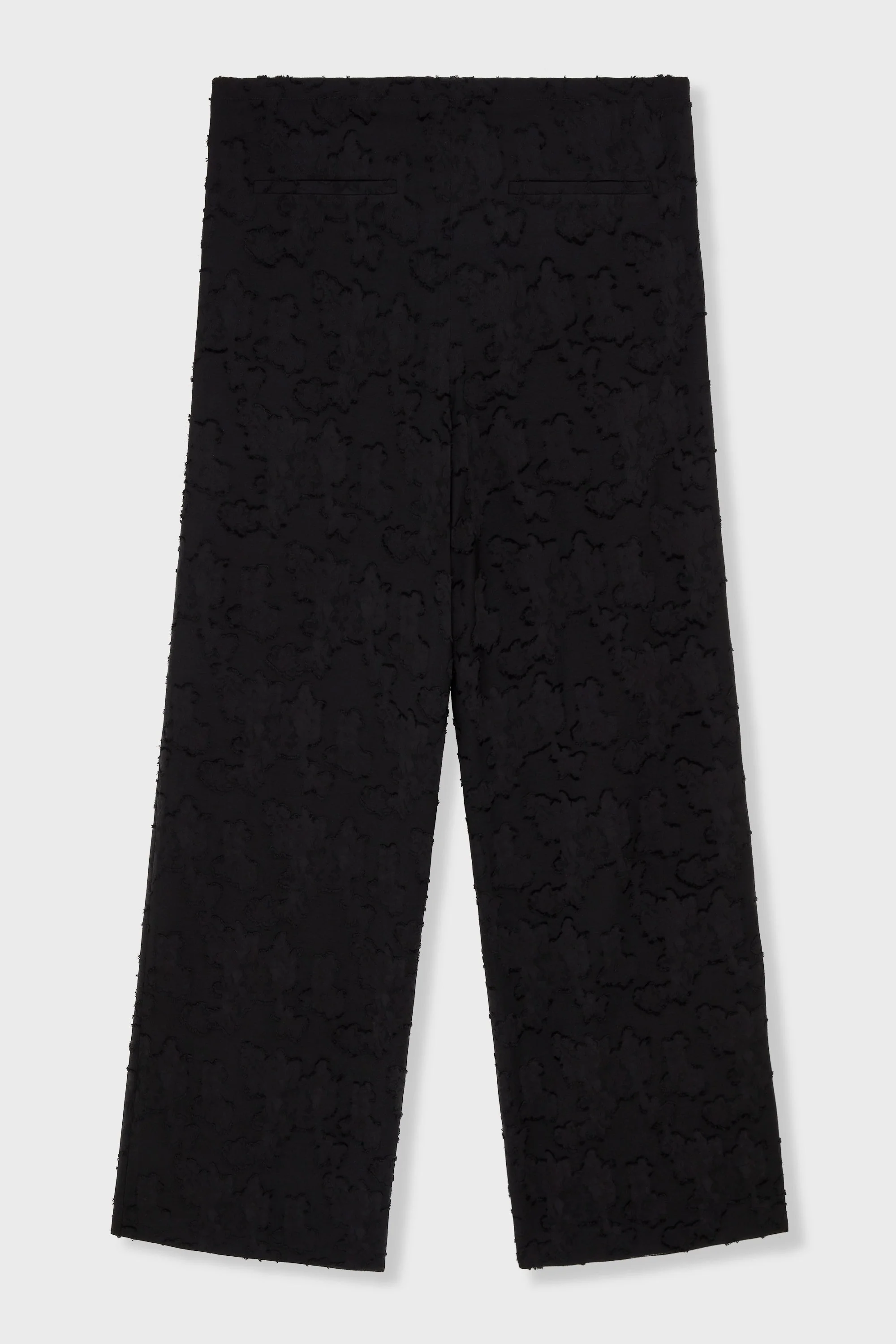 BLACK JACQUARD TROUSERS - Image 2