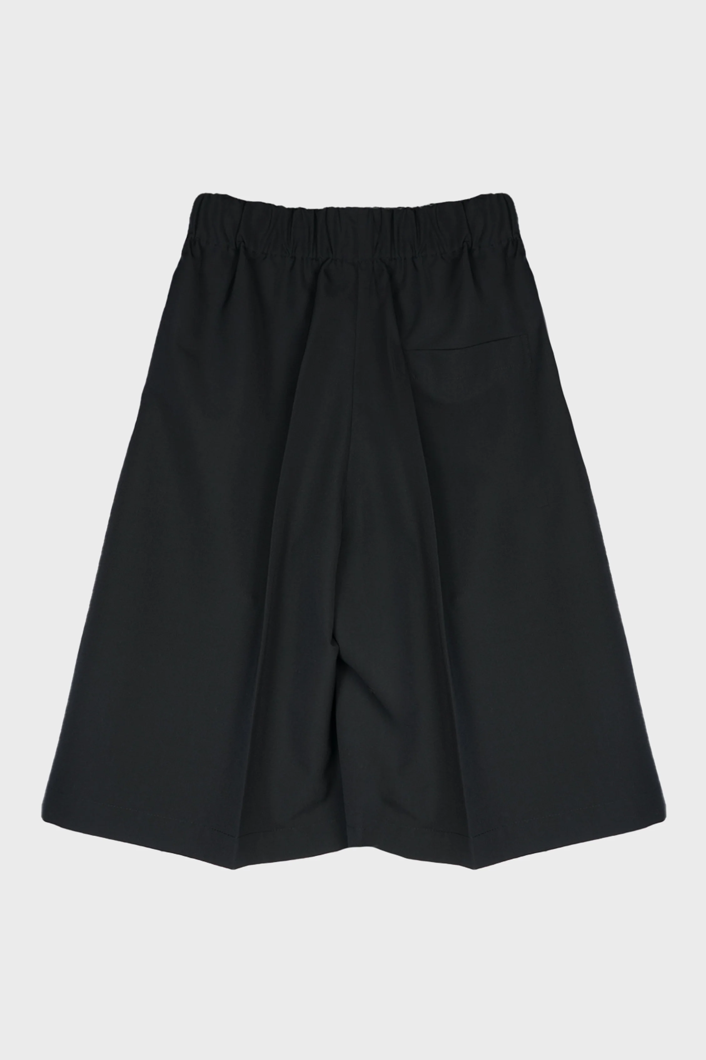 SILK WOOL SHORTS BLACK - Image 2
