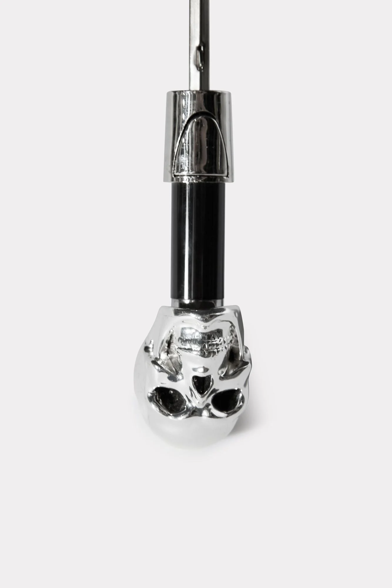 Silver Skull Folding Umbrella - Image 3