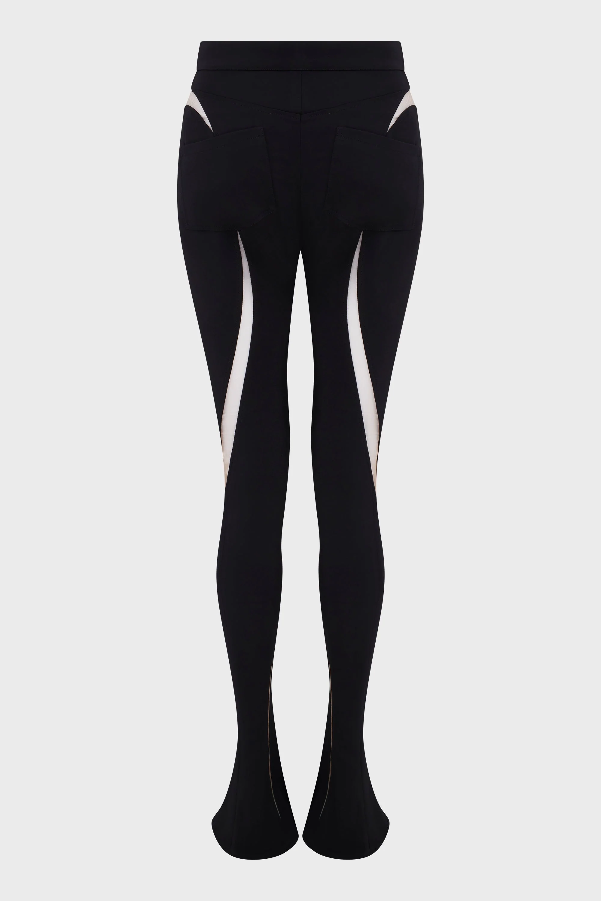 SPIRAL TULLE TROUSERS BLACK/NUDE - Image 2