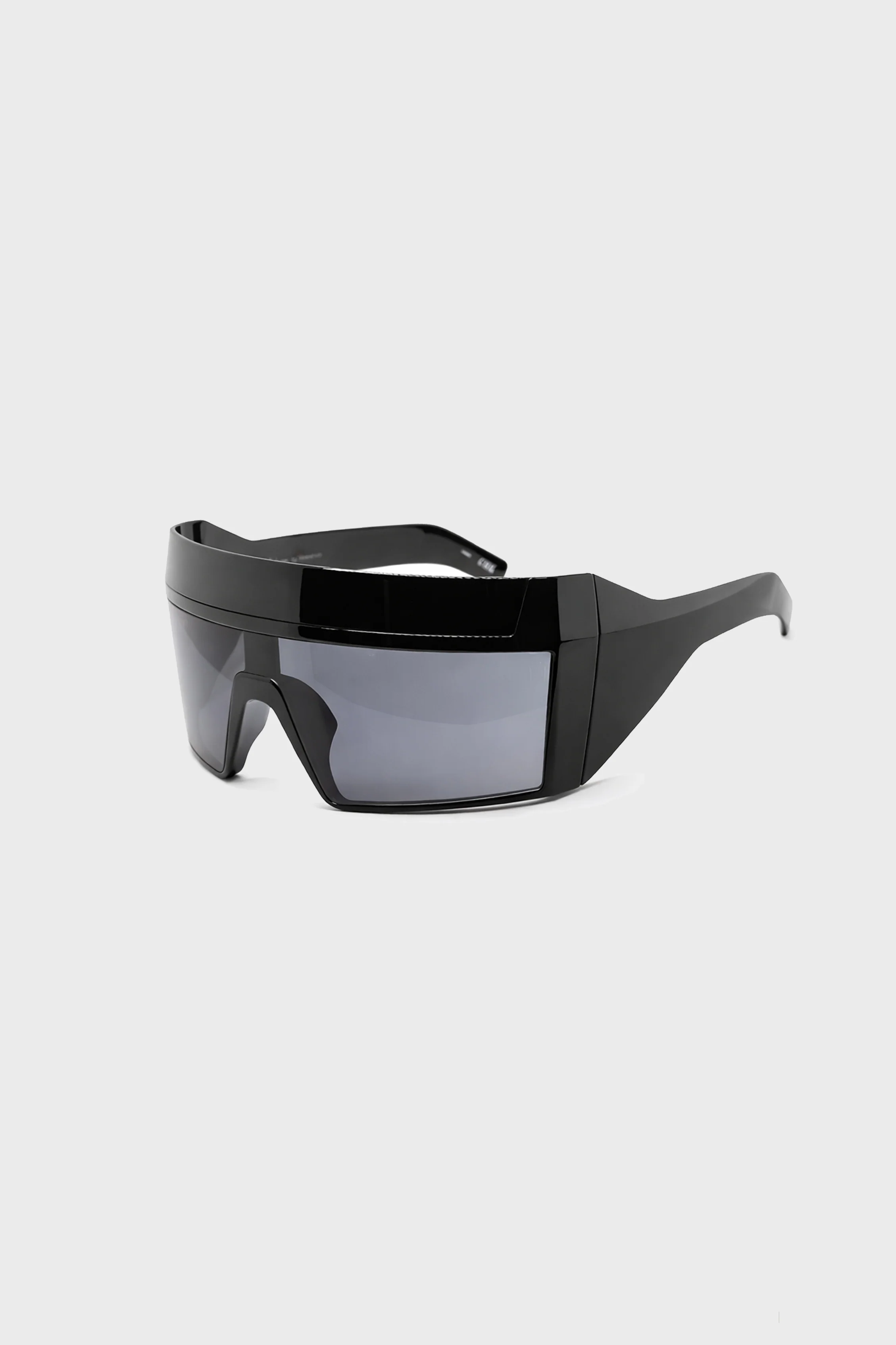 SUNGLASSES REV SHINY BLACK TEMPLES/BLACK LENS - Image 2