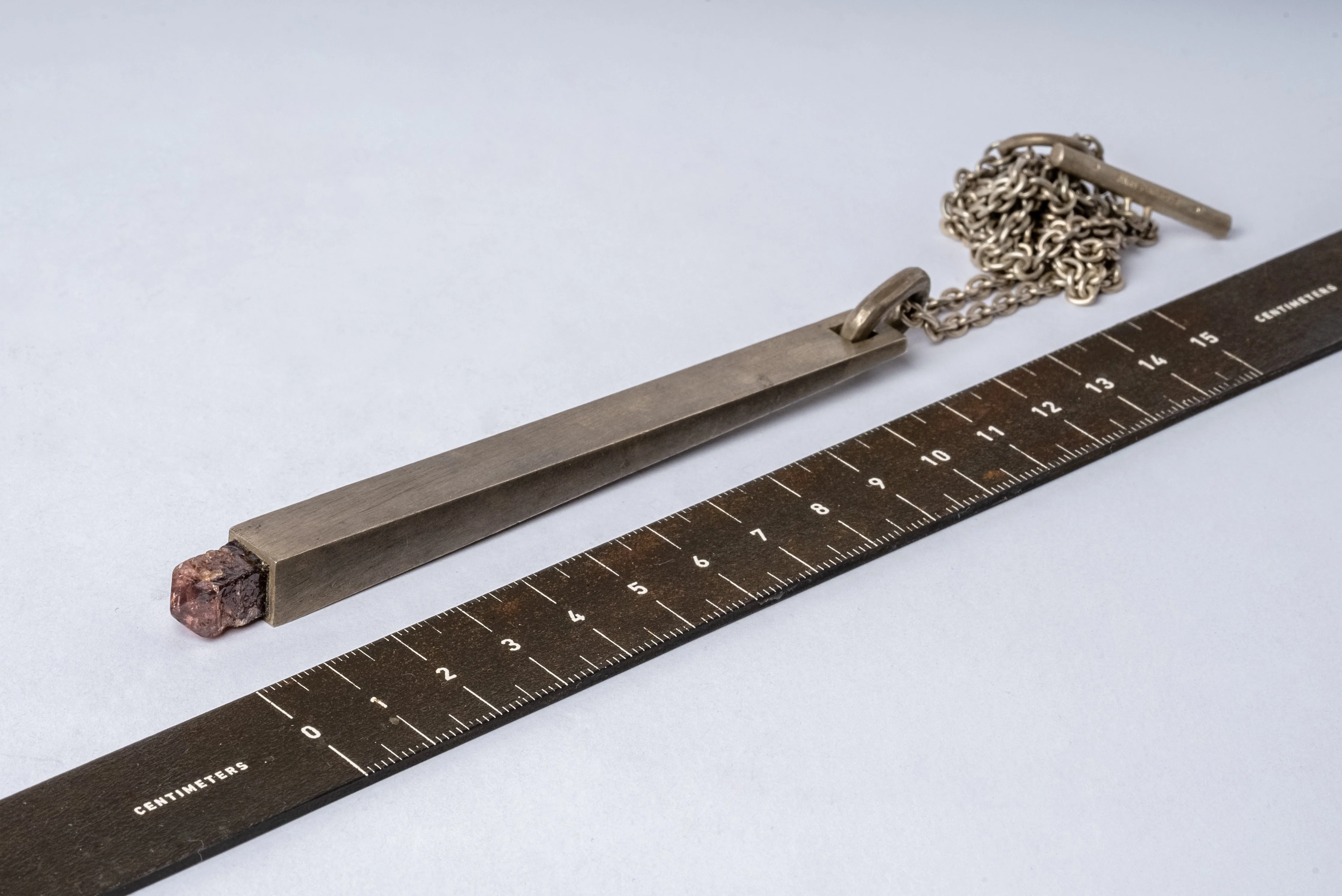 Talisman Inverted Wedge Necklace (Zircon, DA+ZIR) - Image 4