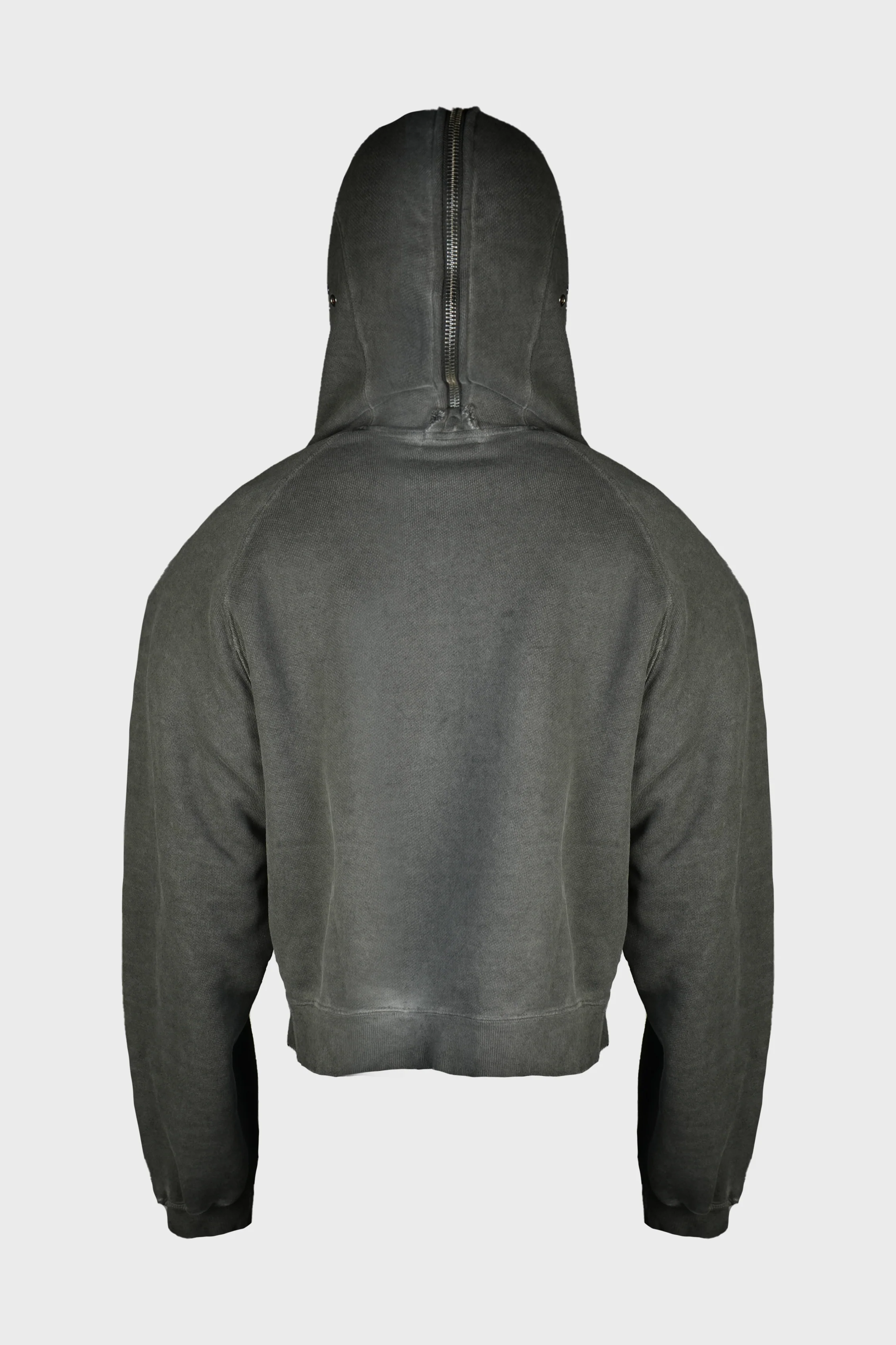 BULK SHOULDER GLADIATOR ZIP-UP HOODIE CHARCOAL - Image 2