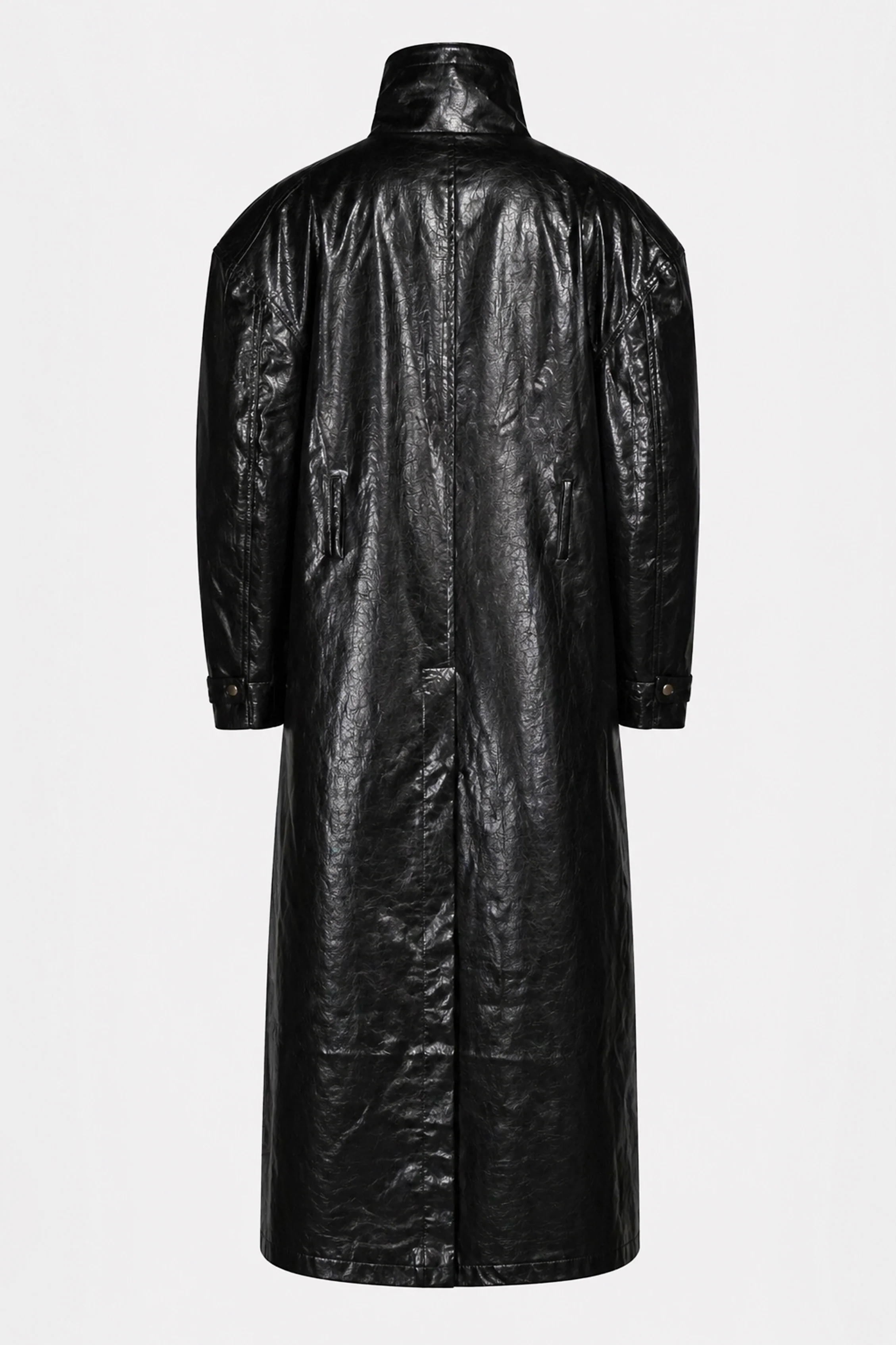 TC LEATHER TRIGUN COAT BLACK - Image 2