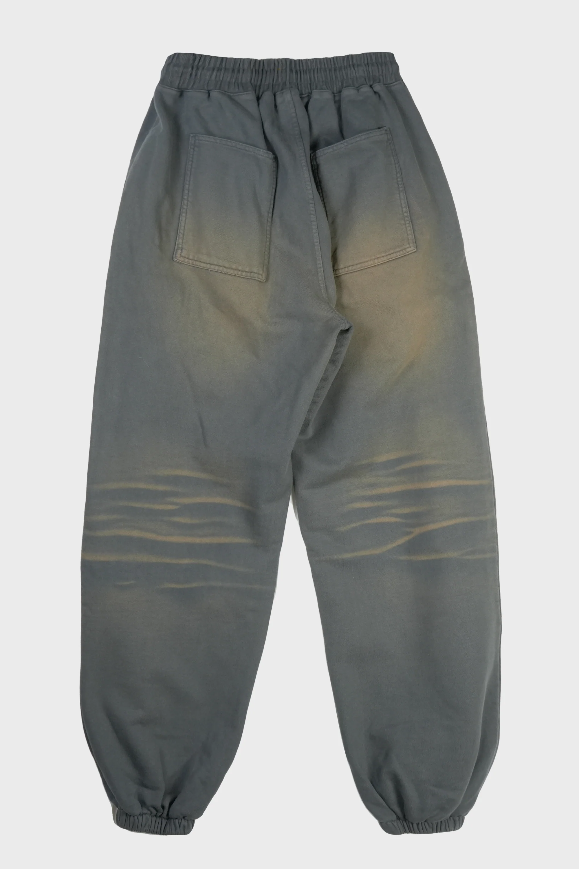 TC TWO TONE WASHED JOGGER PANTS RUST BLACK - Image 2