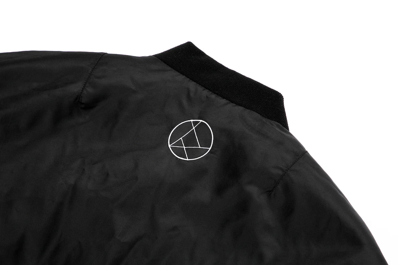 BLACK UNISEX REVERSIBLE MINK FUR BOMBER W/ LOGO - Image 15