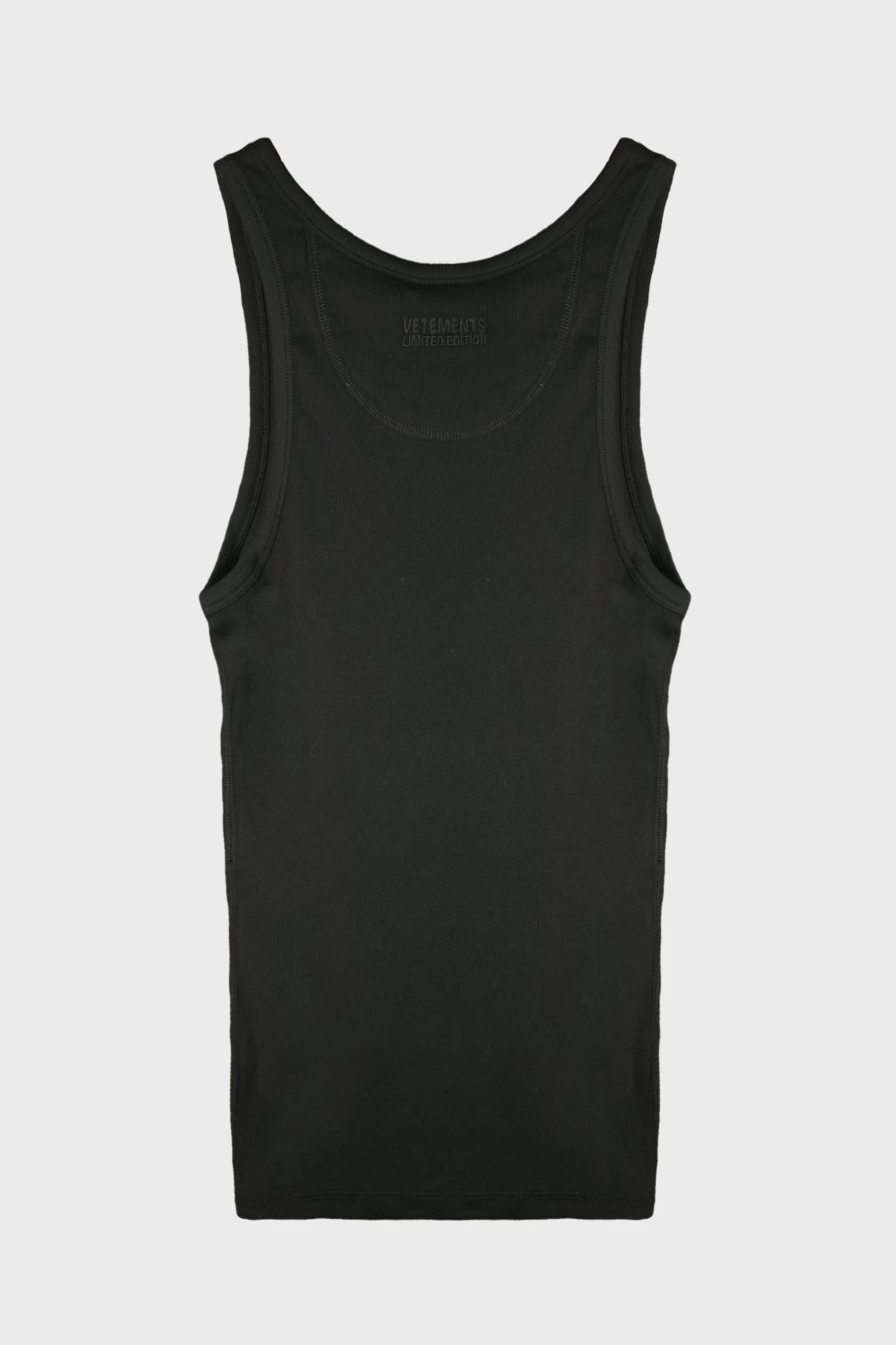 BIKER CROSS LOGO TANKTOP BLACK - Image 2