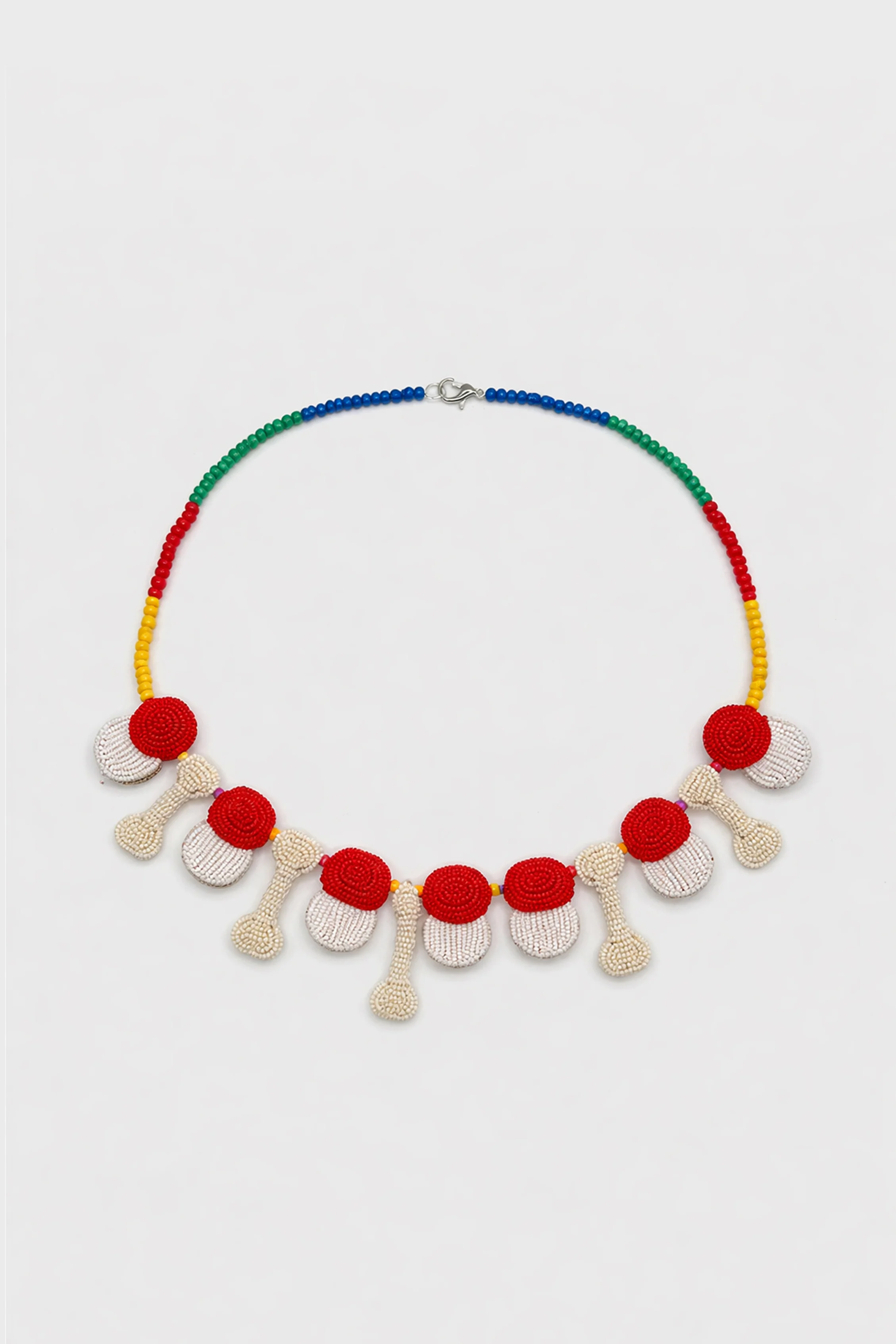 BONES NECKLACE WHITE - Image 2
