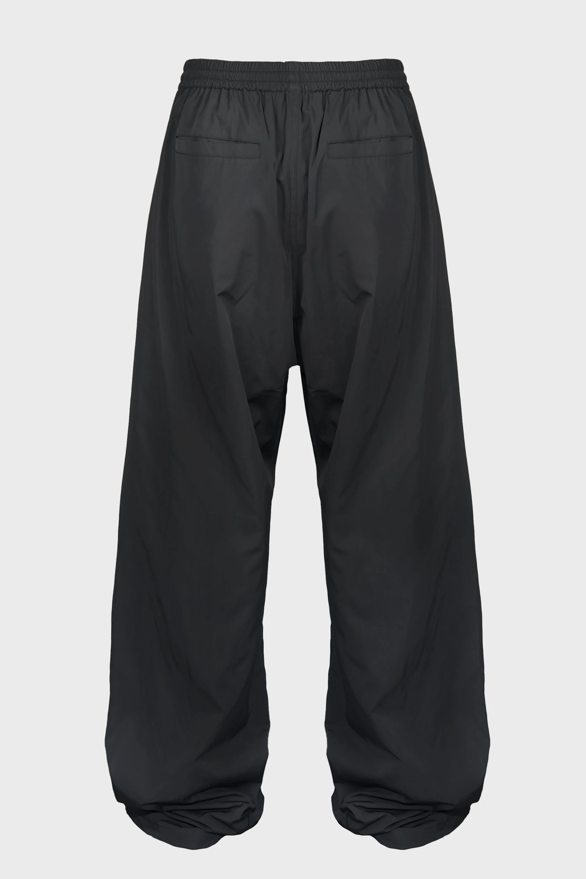 CHARCOAL LOGO BANDING TROUSERS WITH TUCK-DETAIL - Image 2