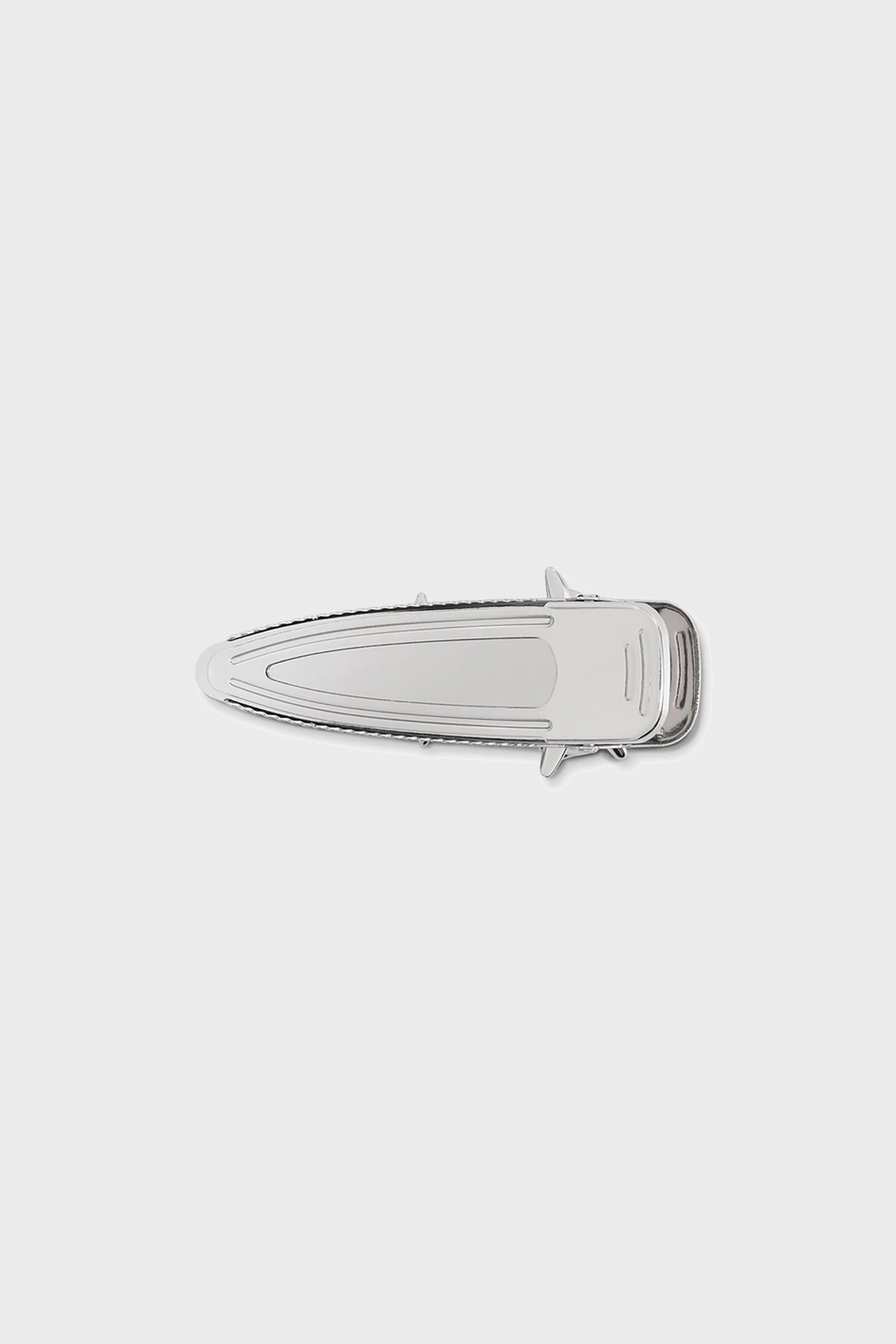 DOUBLE ROSE SPIKY HAIR CLIP SILVER - Image 3