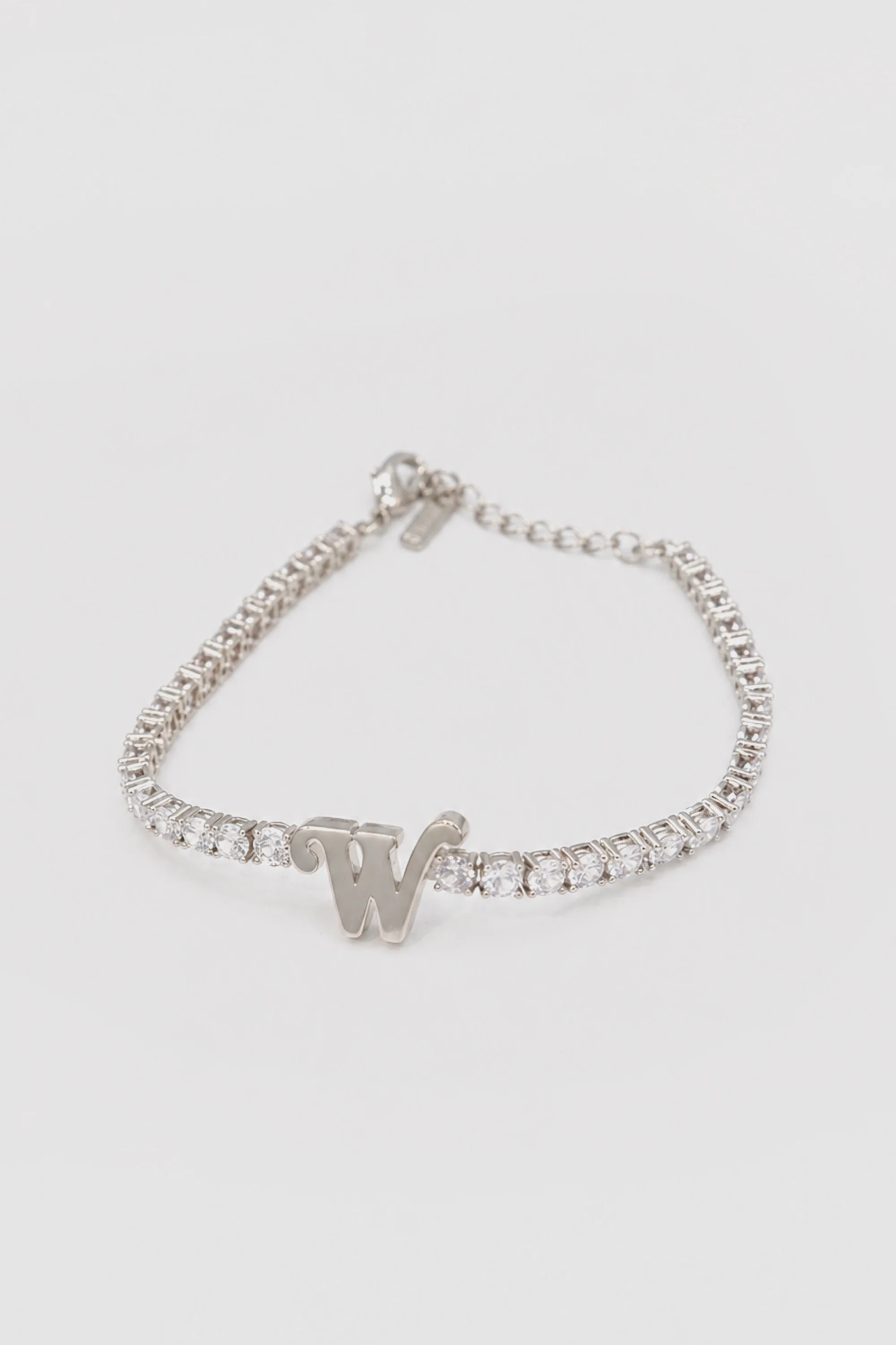 INITIAL TENNIS BRACELET SILVER - Image 2