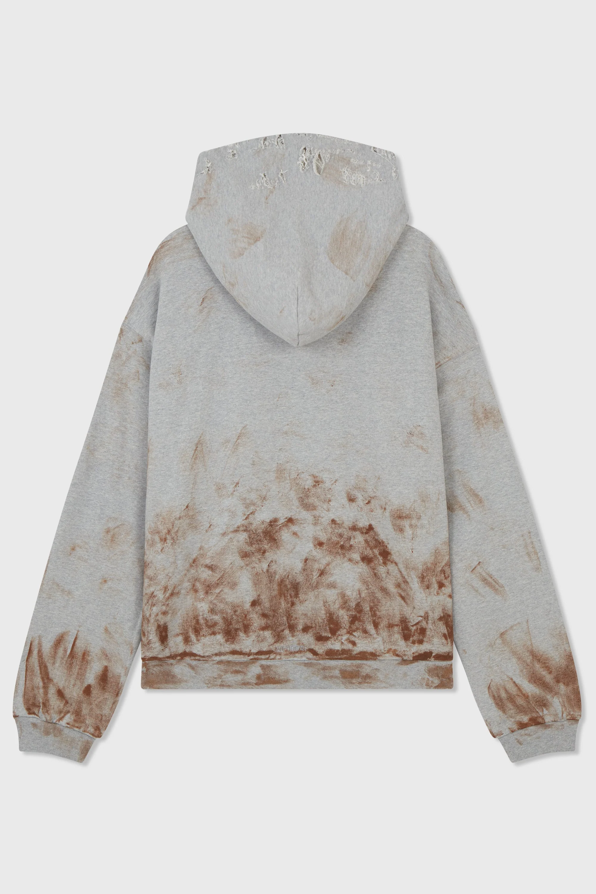 M/GREY STANDARD LOGO MUDDY HOODIE - Image 2