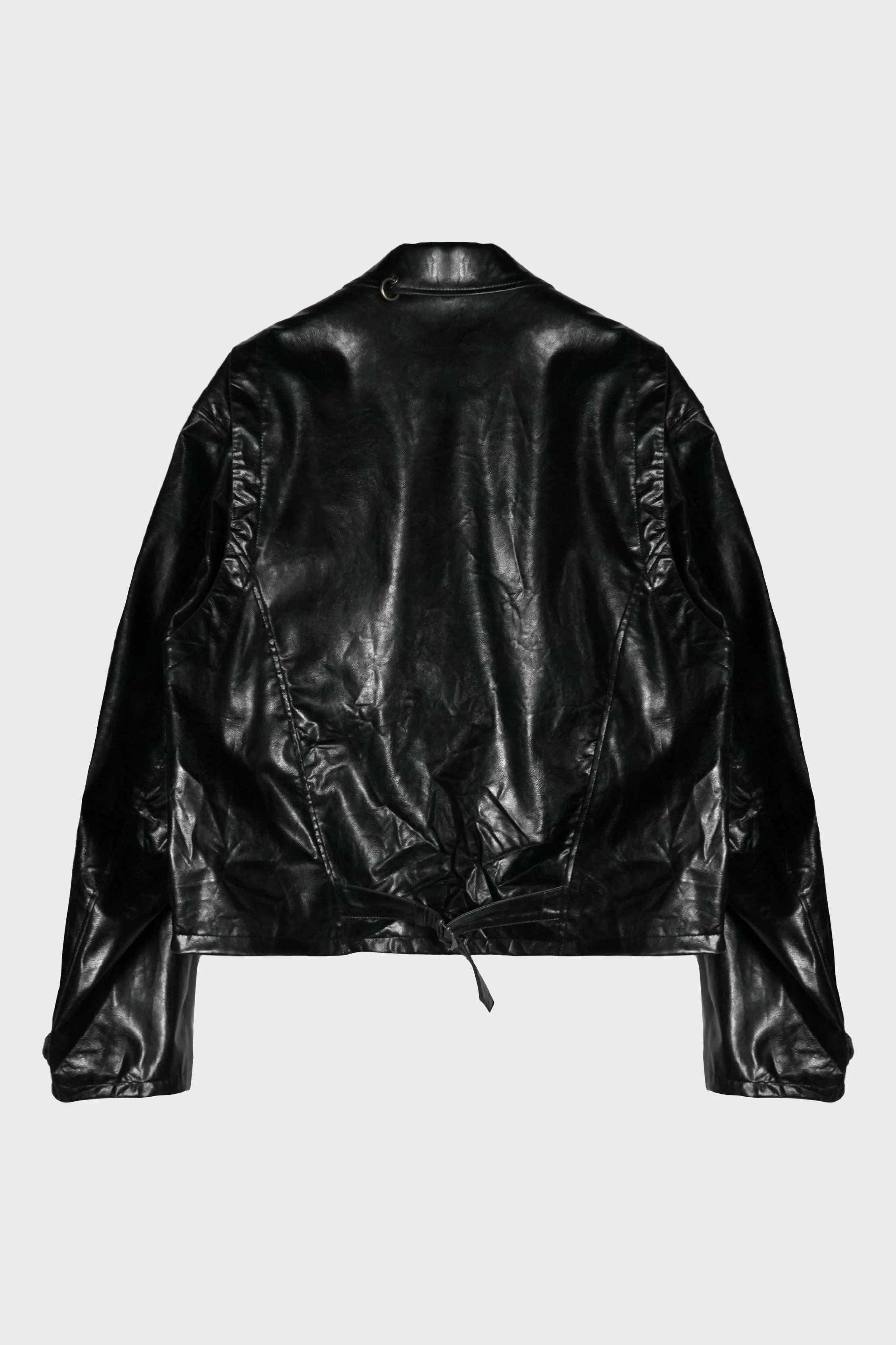 PIERCING FAUX LEATHER JACKET BLACK - Image 2