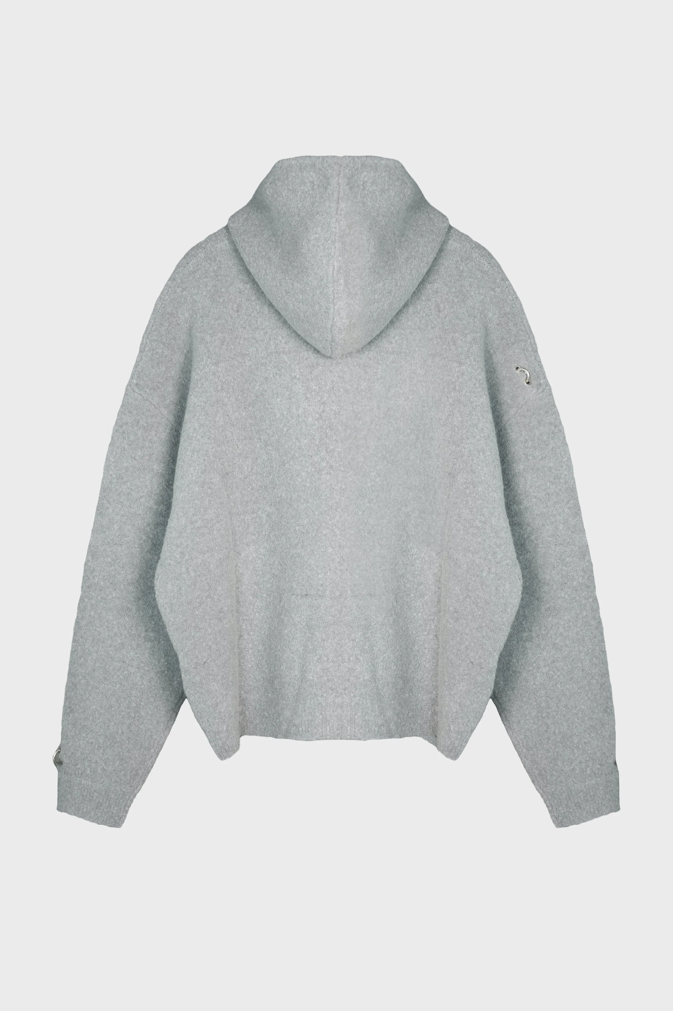 ROSE WITH THORNS OVERSIZED ZIP-UP GREY - Image 2