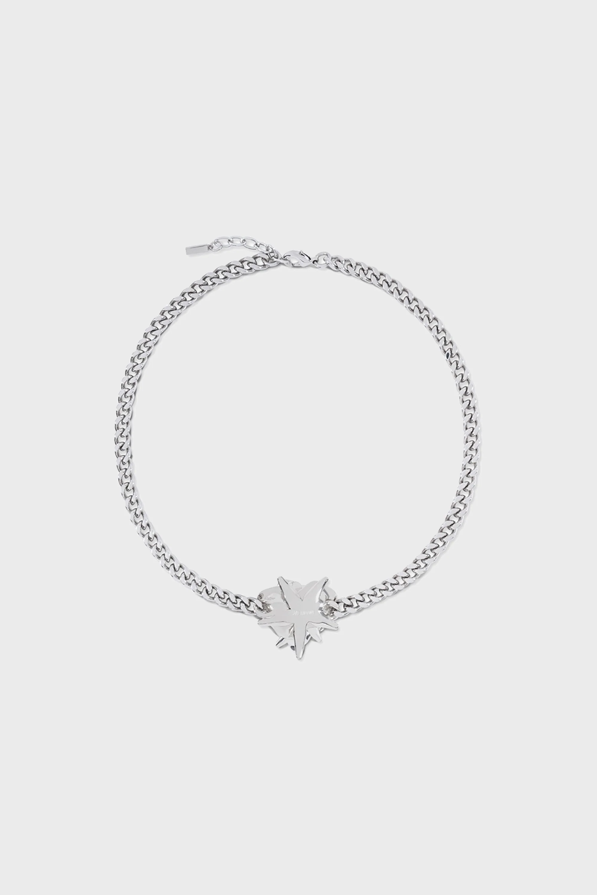 SPIKY ROSE NECKLACE SILVER - Image 2