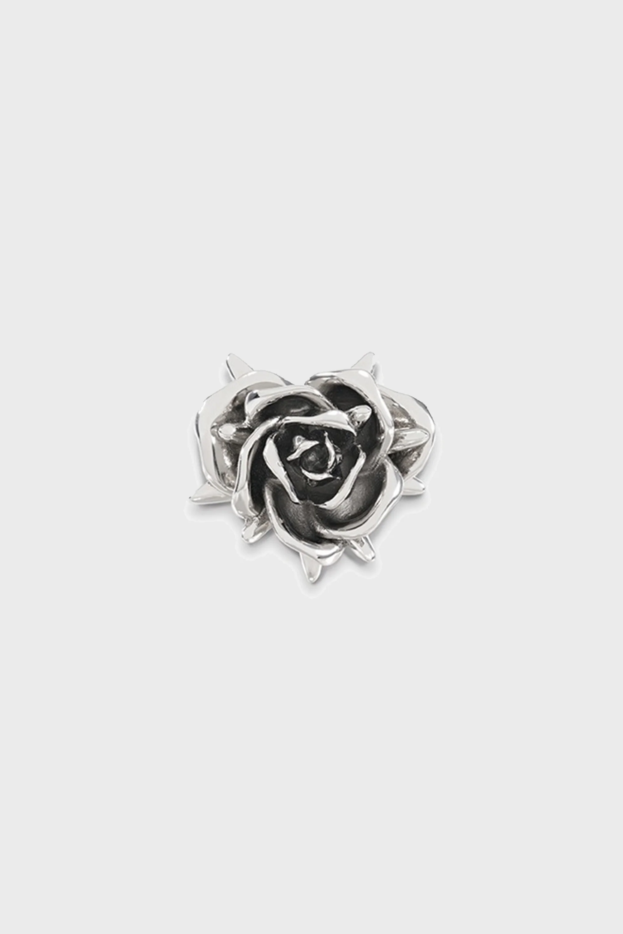 SPIKY ROSE RING SILVER - Image 2