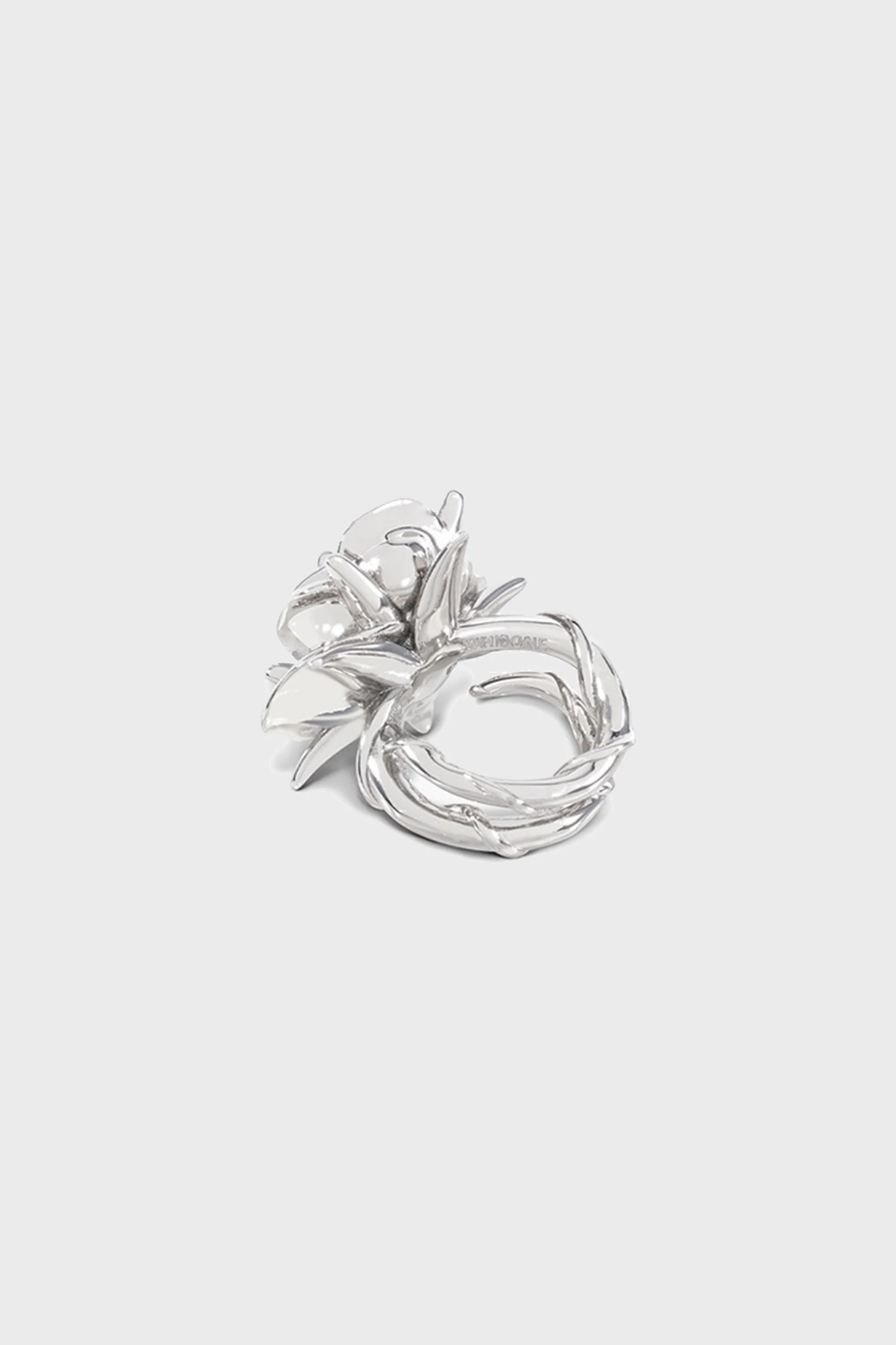 SPIKY ROSE RING SILVER - Image 3
