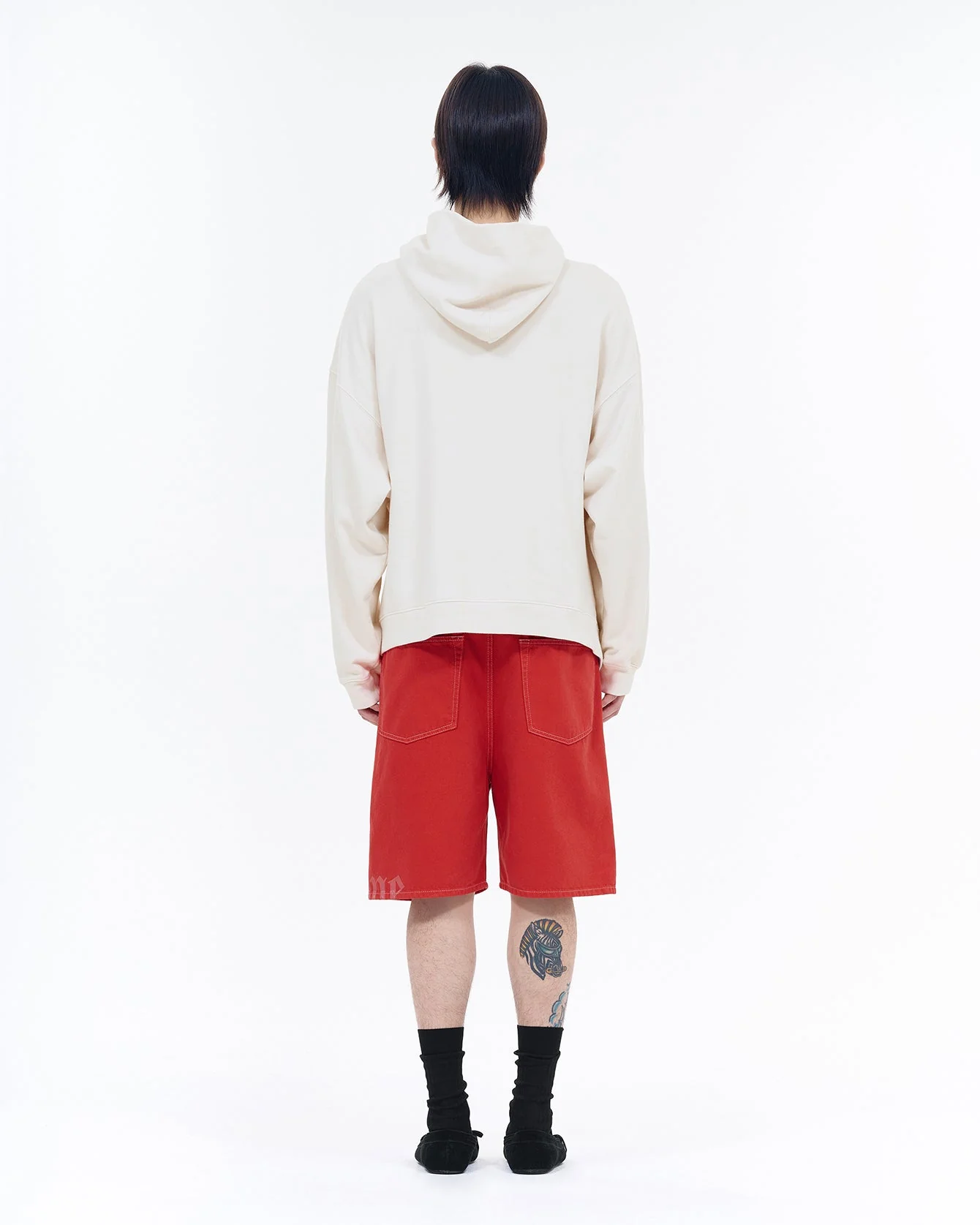 WHITE FLARE HOODIE ZIP-UP - Image 4