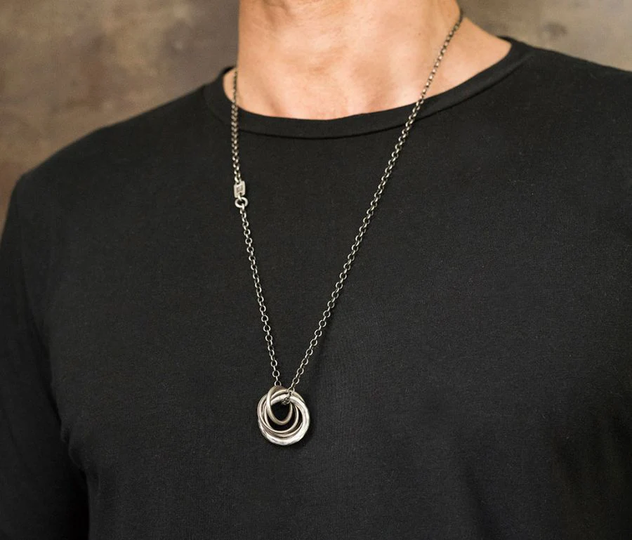 NECKLACE FOUR RINGS - Image 2