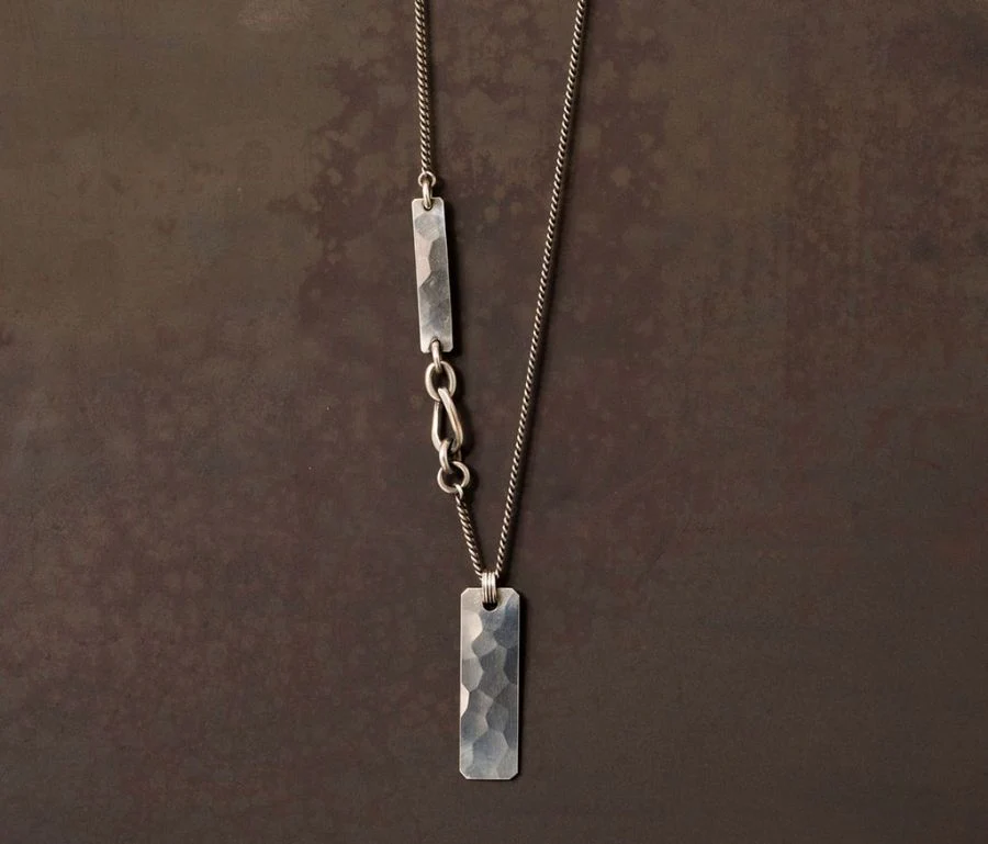 NECKLACE TAG HAMMERED - Image 4