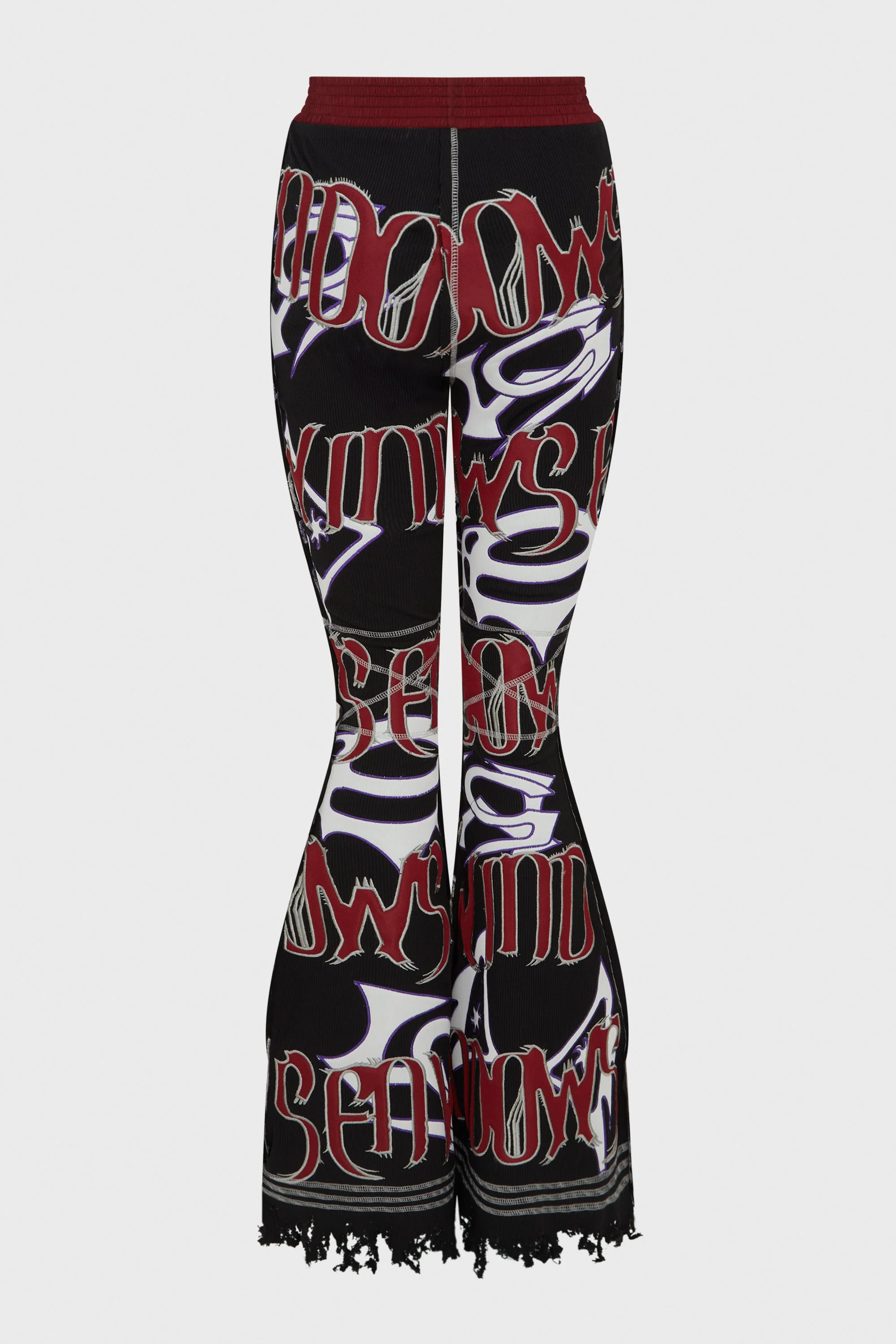 GRAPHIC RIB FLARE PANTS - Image 2
