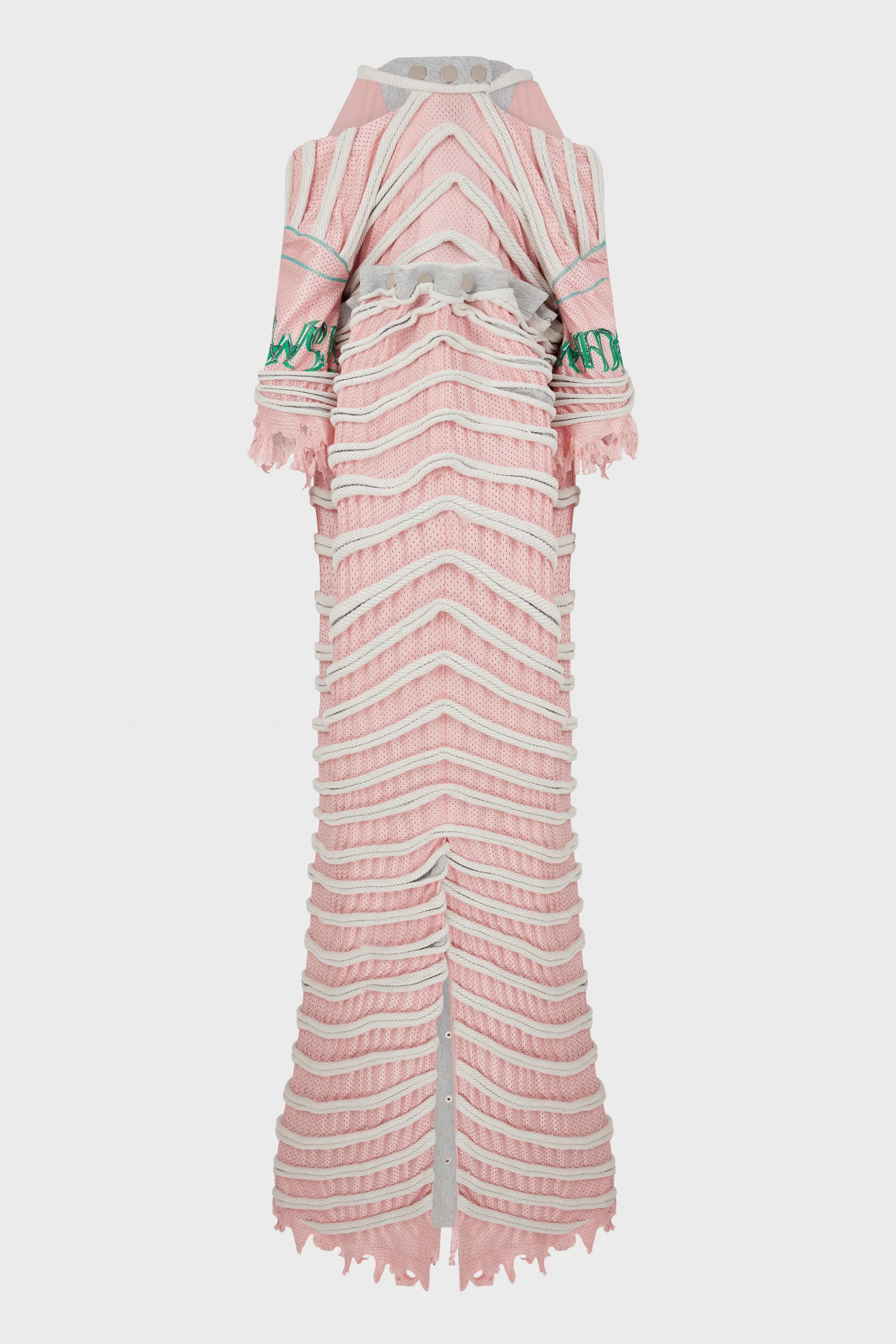 MESH STRIPED BOXING ROBE - Image 3