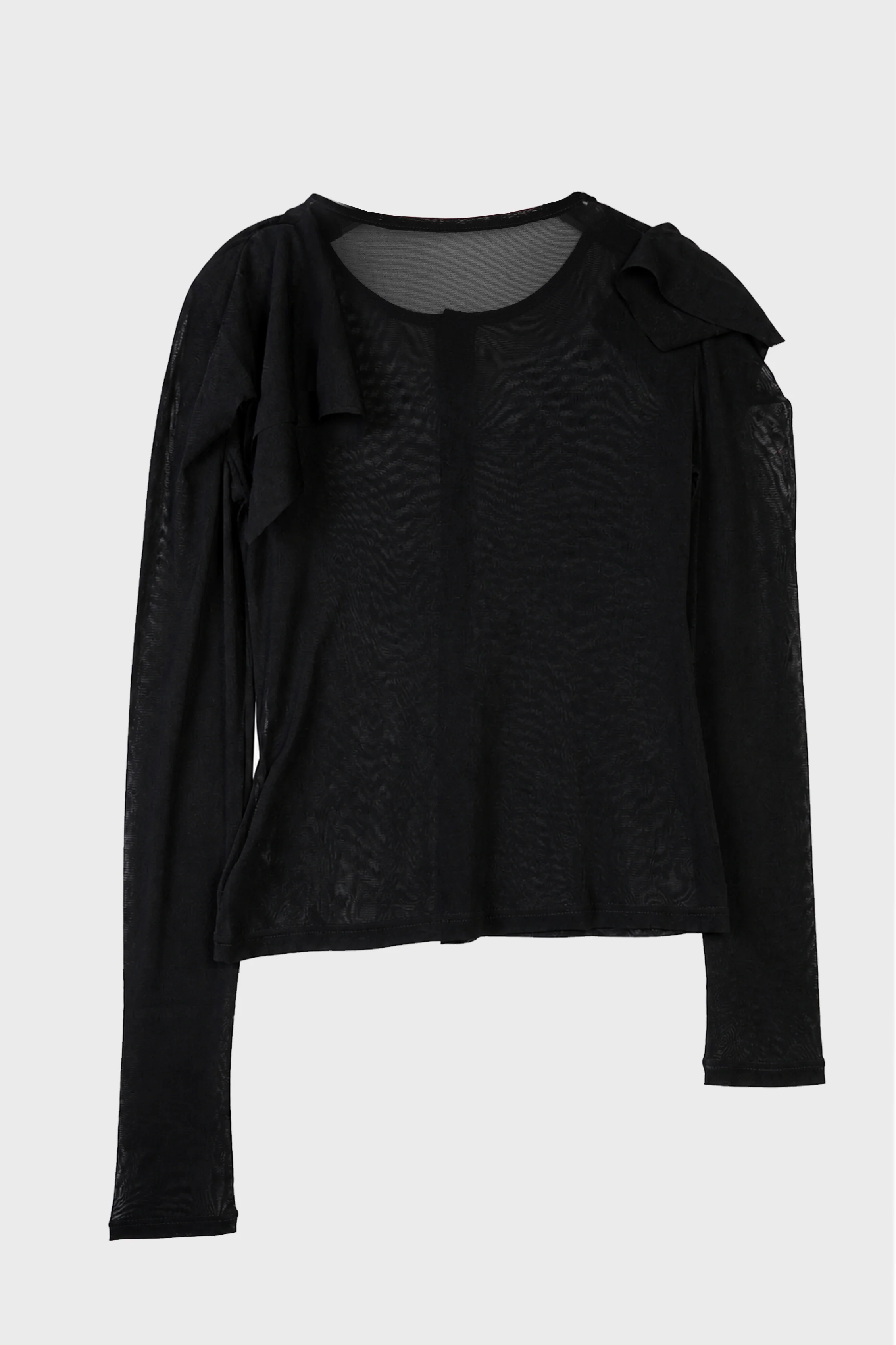 DRAPED SLV CARDIGAN BLACK - Image 2