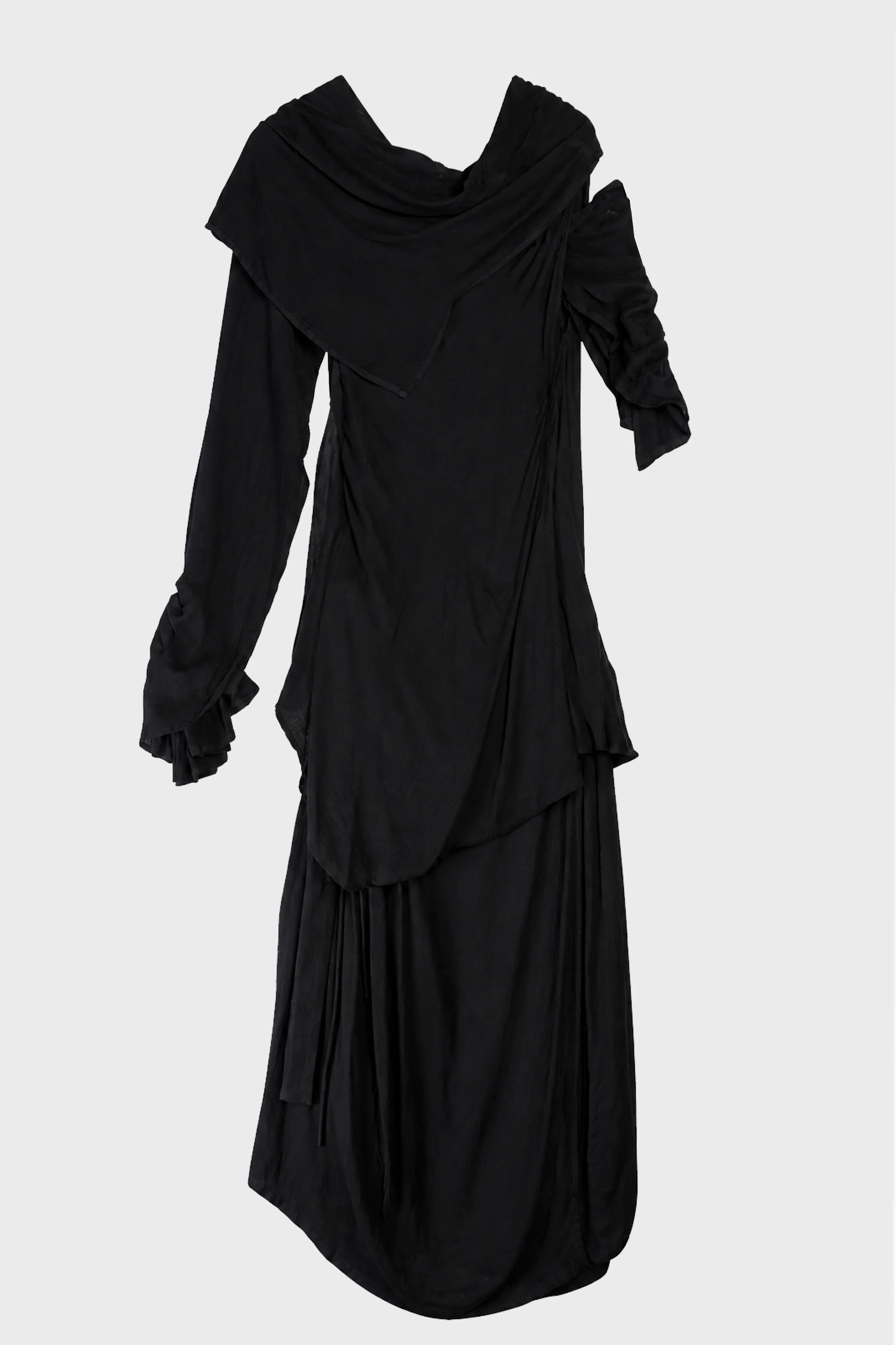 L LONG SLEEVE DRESS A BLACK - Image 3