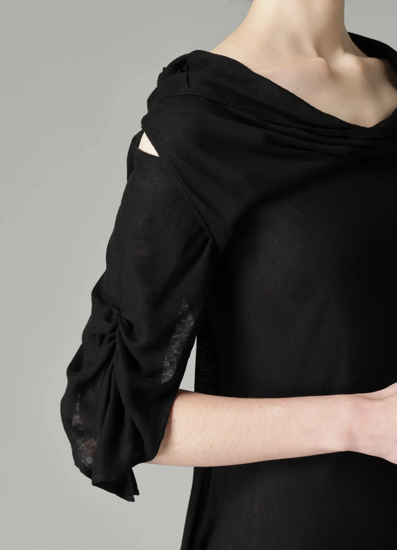 L LONG SLEEVE DRESS A BLACK - Image 6